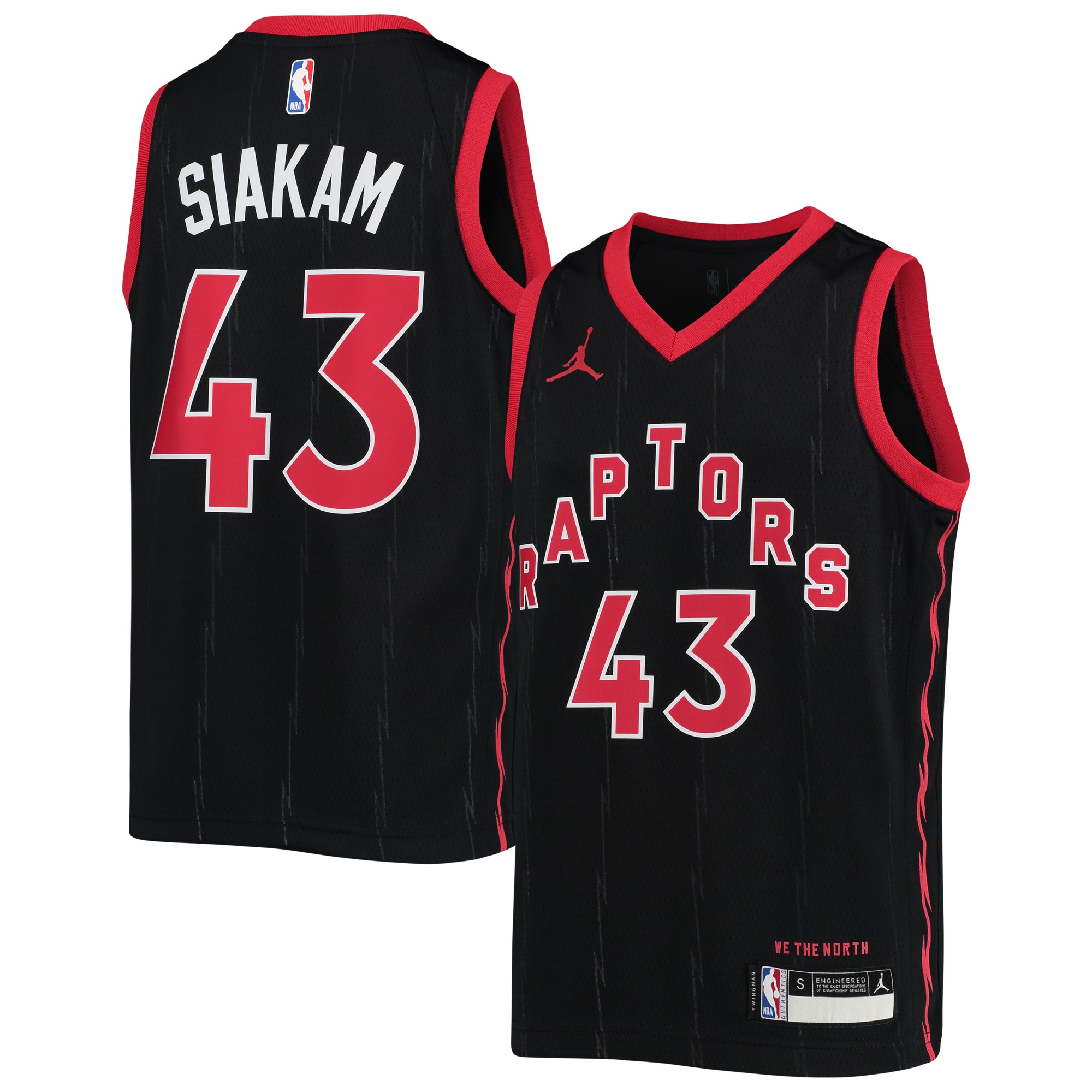 Pascal Siakam Toronto Raptors  Youth 2020/21 Swingman Jersey - Statement Edition - Black