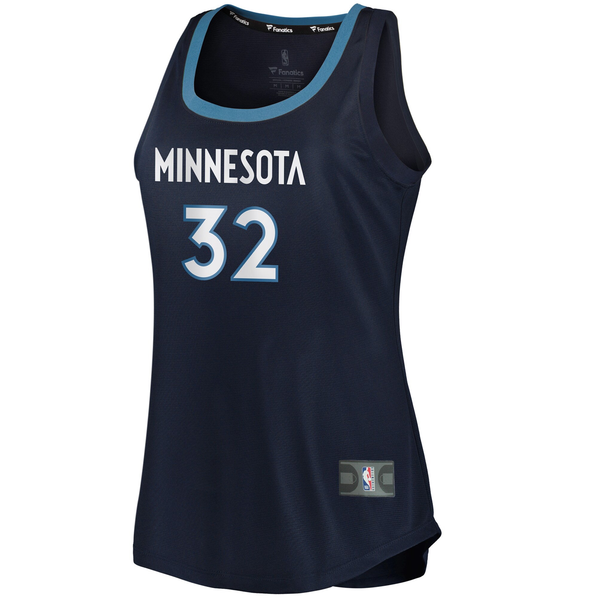 Karl-Anthony Towns Minnesota Timberwolves  Women's Fast Break Tank Jersey - Icon Edition - Navy