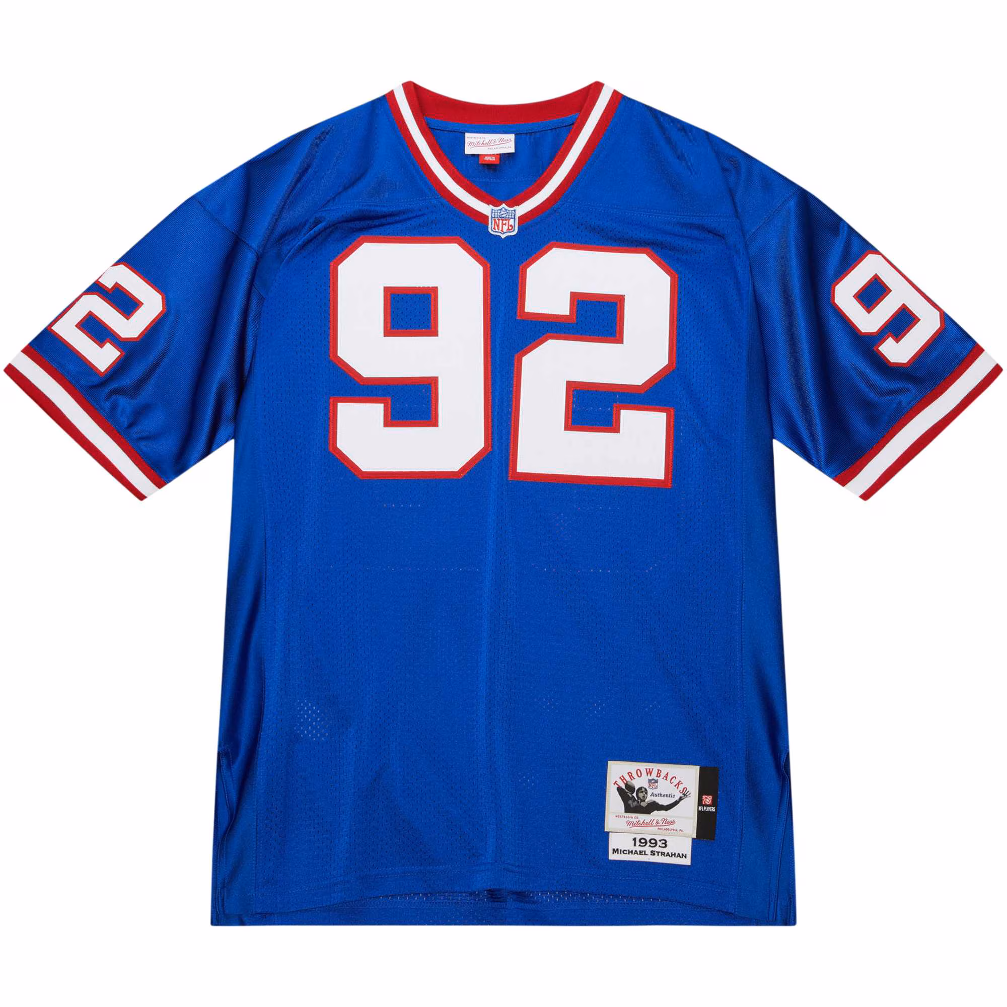 Michael Strahan New York Giants 2007 Authentic Throwback Retired Player Jersey - White