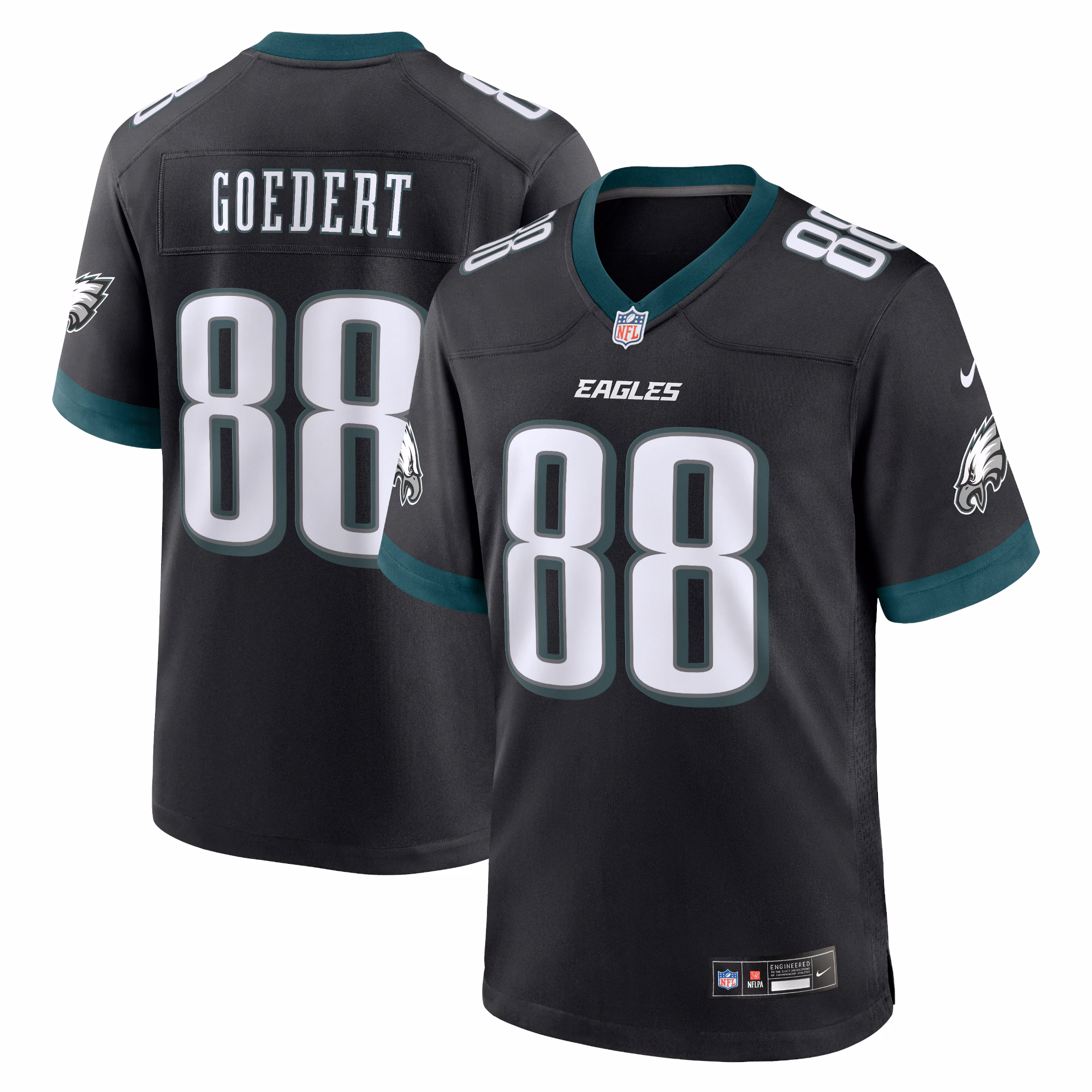 Dallas Goedert Philadelphia Eagles #88 Alternate Game Jersey - Black
