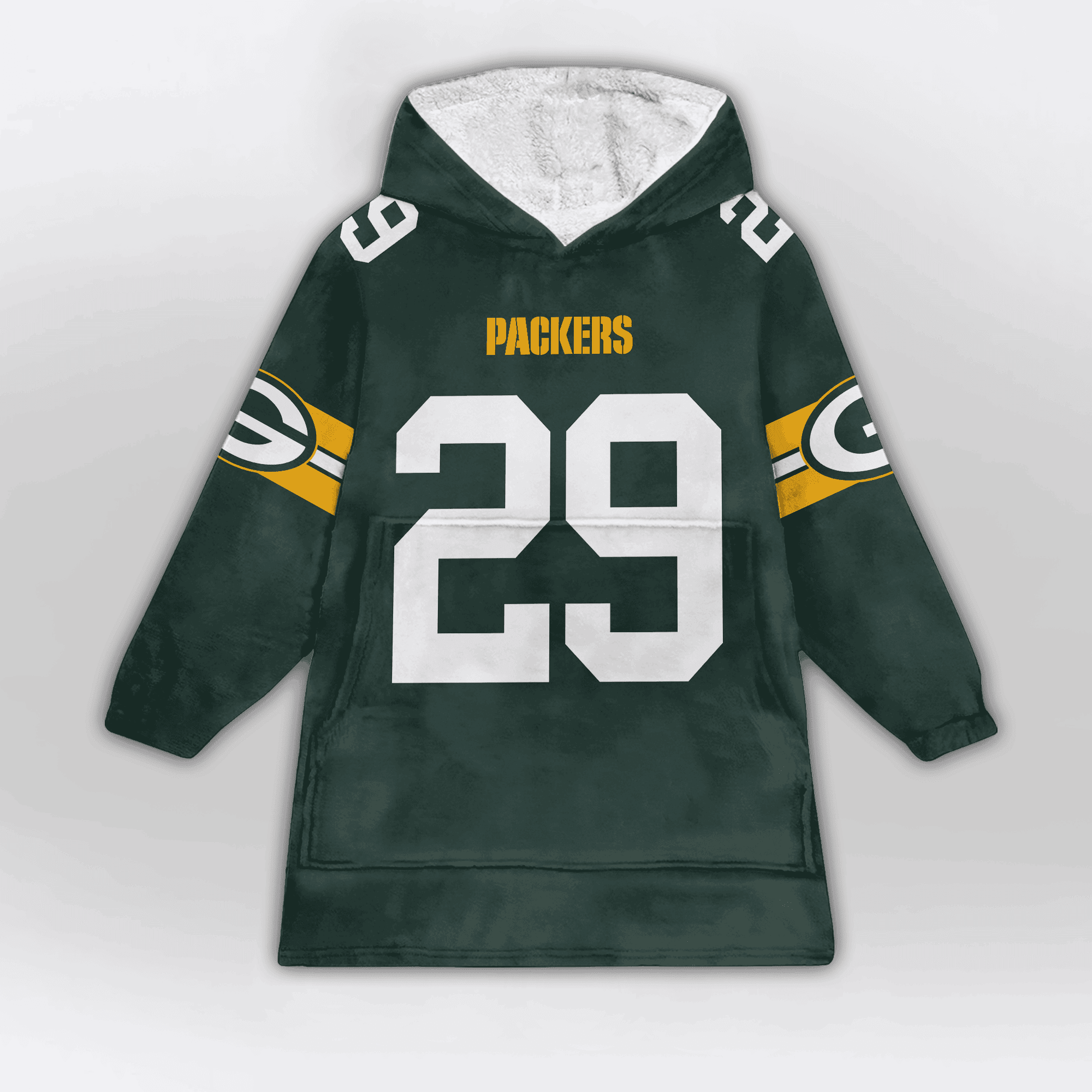 Kid 29 Green Bay Football Unisex Blanket Hoodie