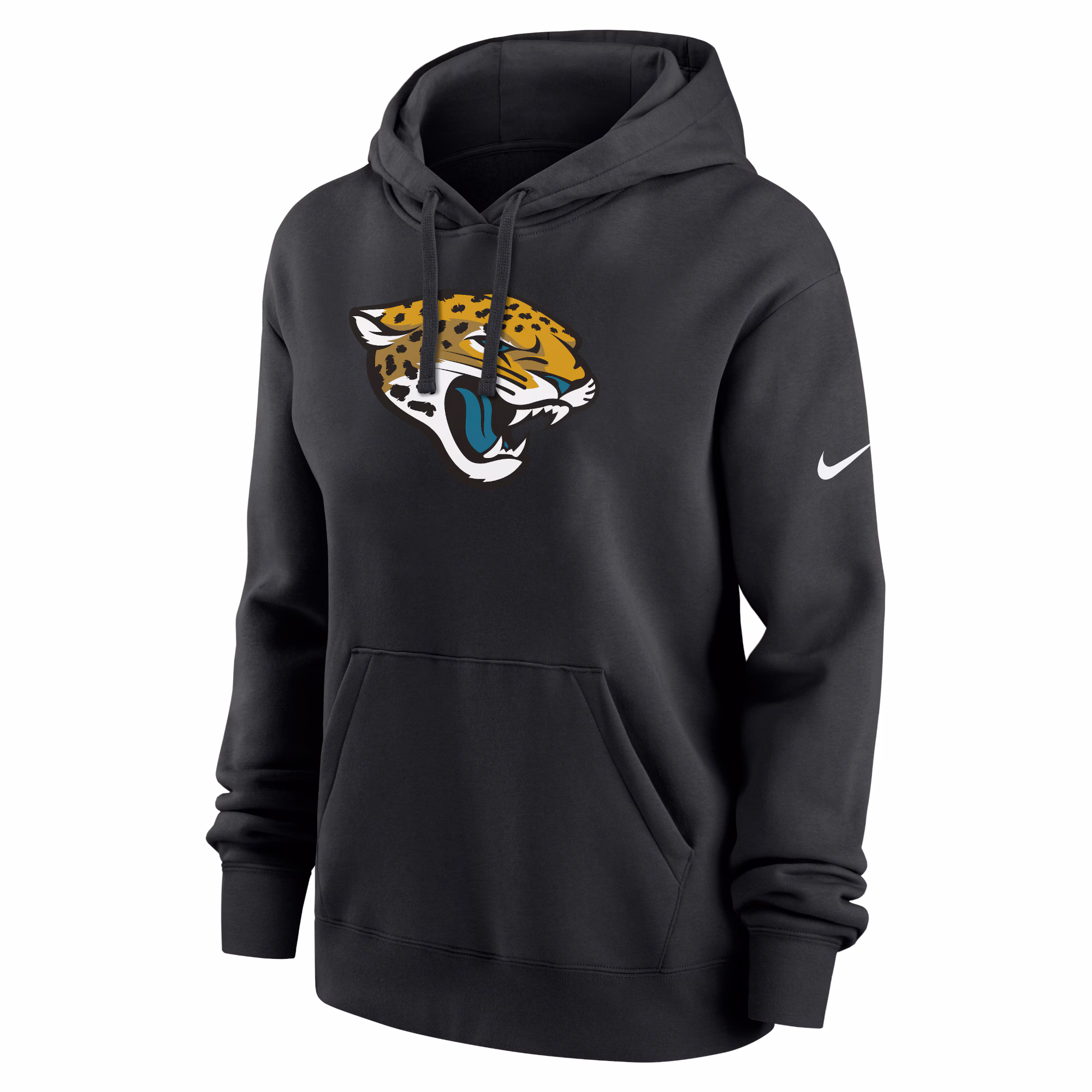 Jacksonville Jaguars Women's Club Fleece Pullover Hoodie - Black