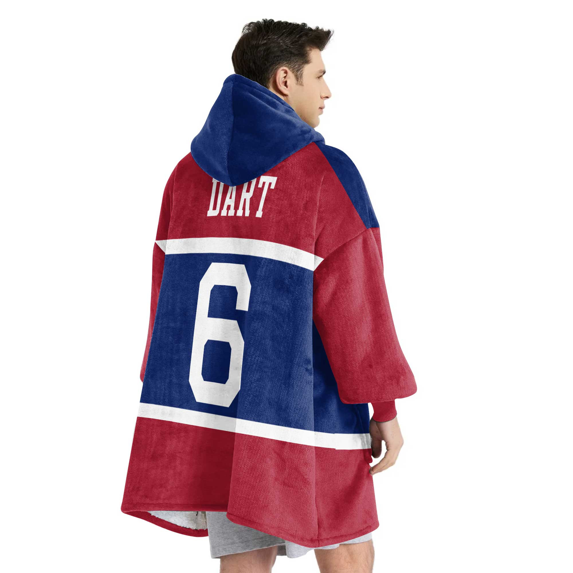 Adult J.D 6 New York G Football Unisex Blanket Hoodie