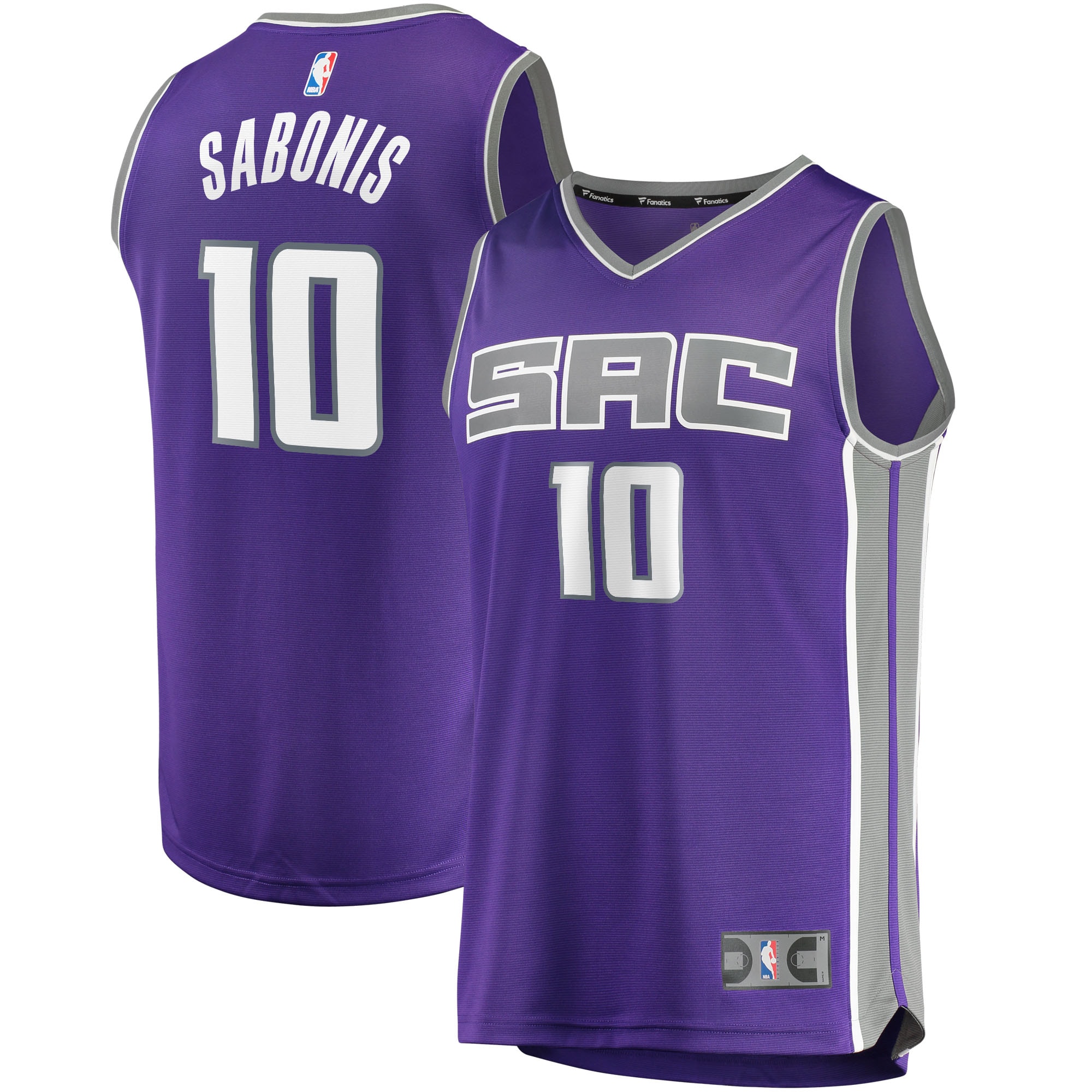 Domantas Sabonis Sacramento Kings  2021/22 Fast Break Replica Jersey - Icon Edition - Purple