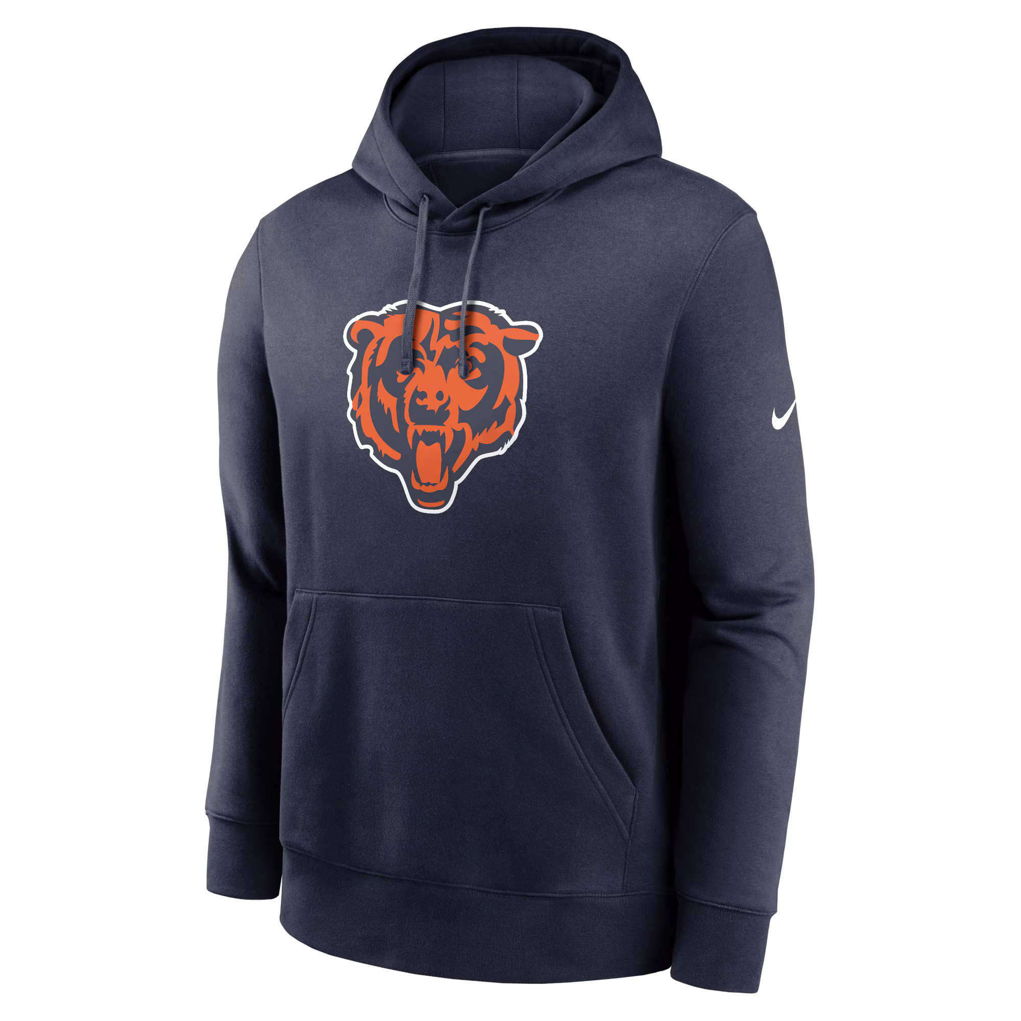 Chicago Bears Club Logo Pullover Hoodie - Navy