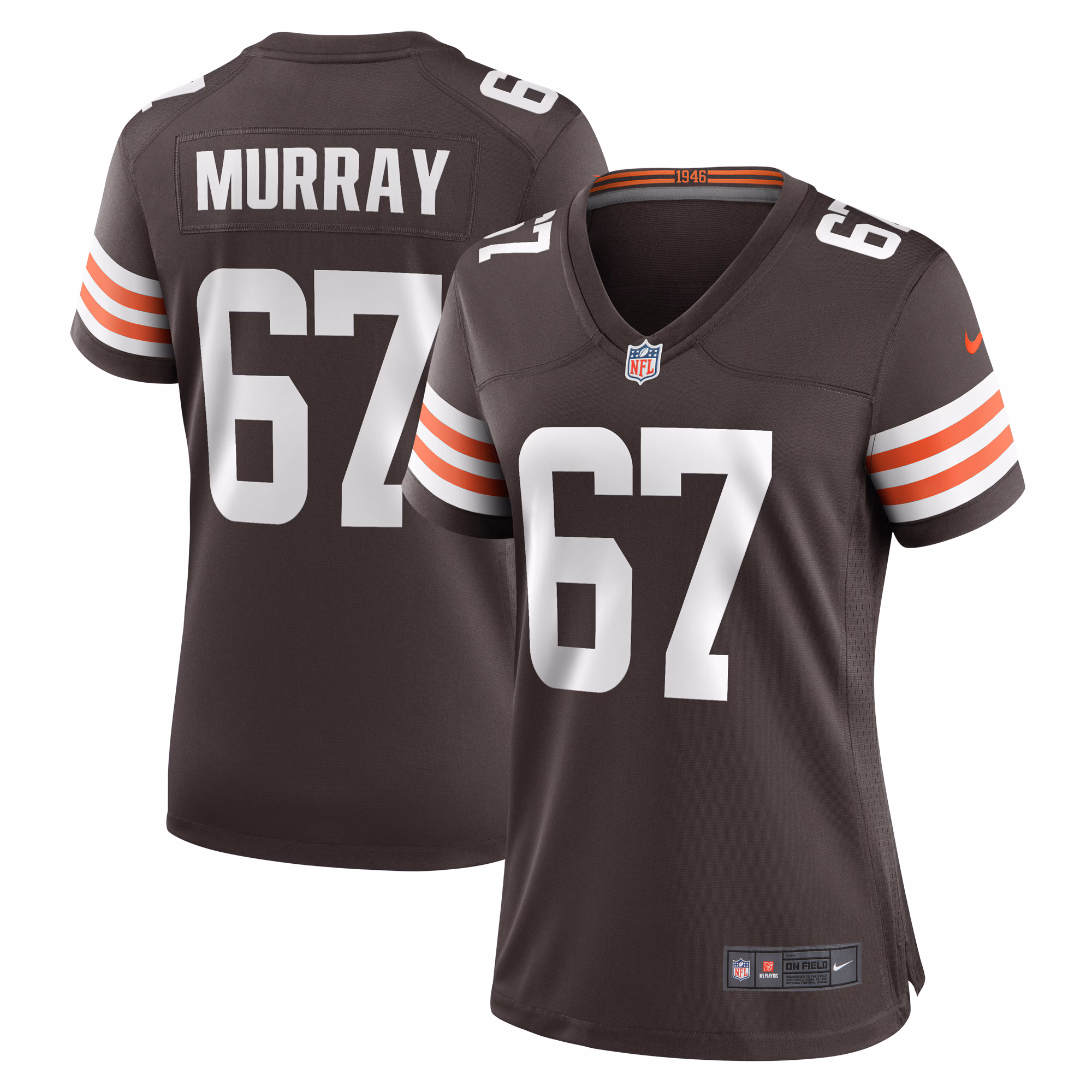 Justin Murray Cleveland Browns Women's Team Game Jersey -  Brown
