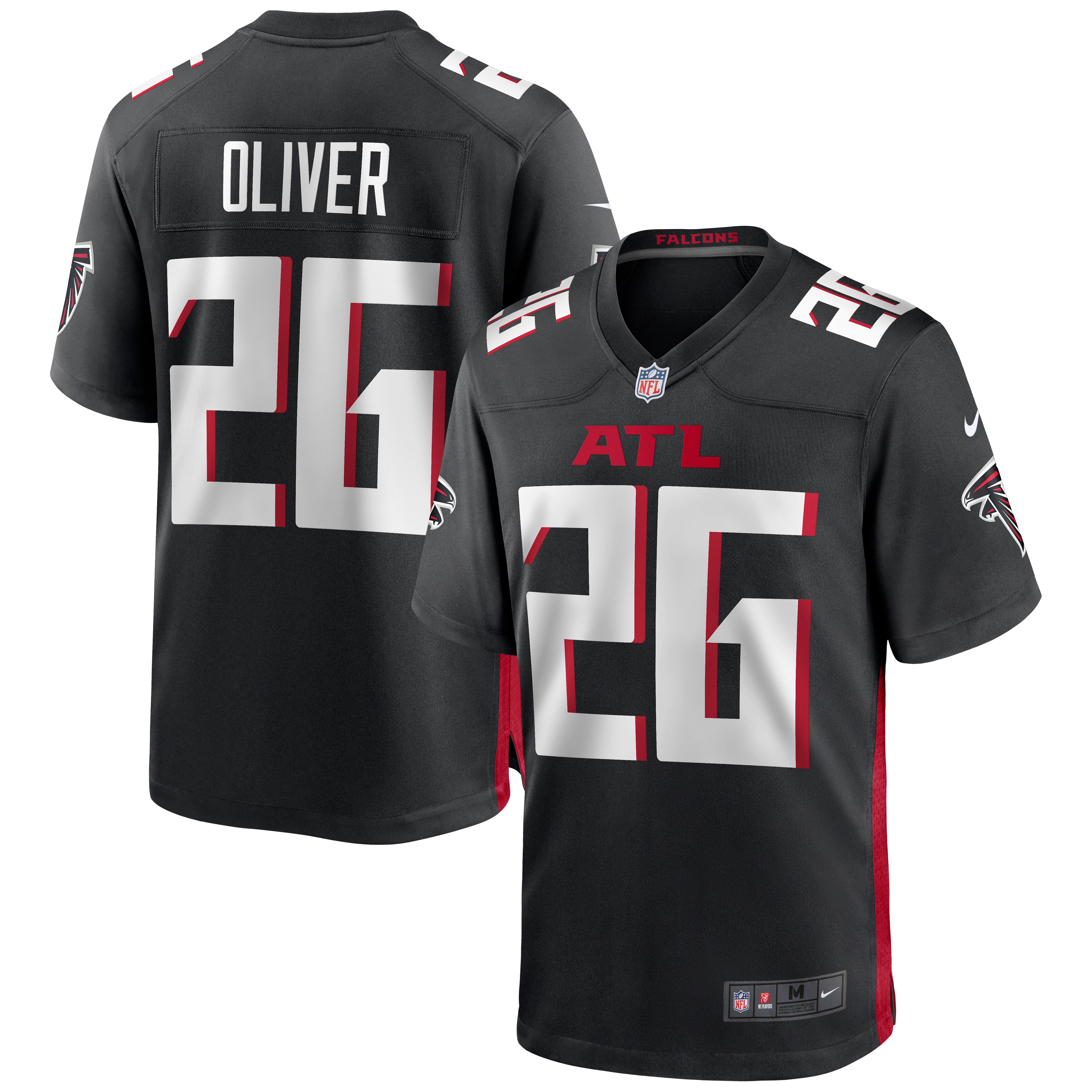 Isaiah Oliver Atlanta Falcons  Game Jersey - Black