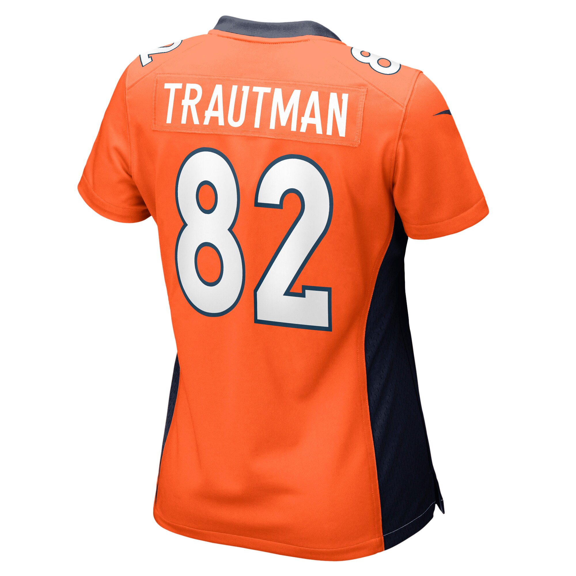 Adam Trautman Denver Broncos Women's Team Game Jersey - Orange