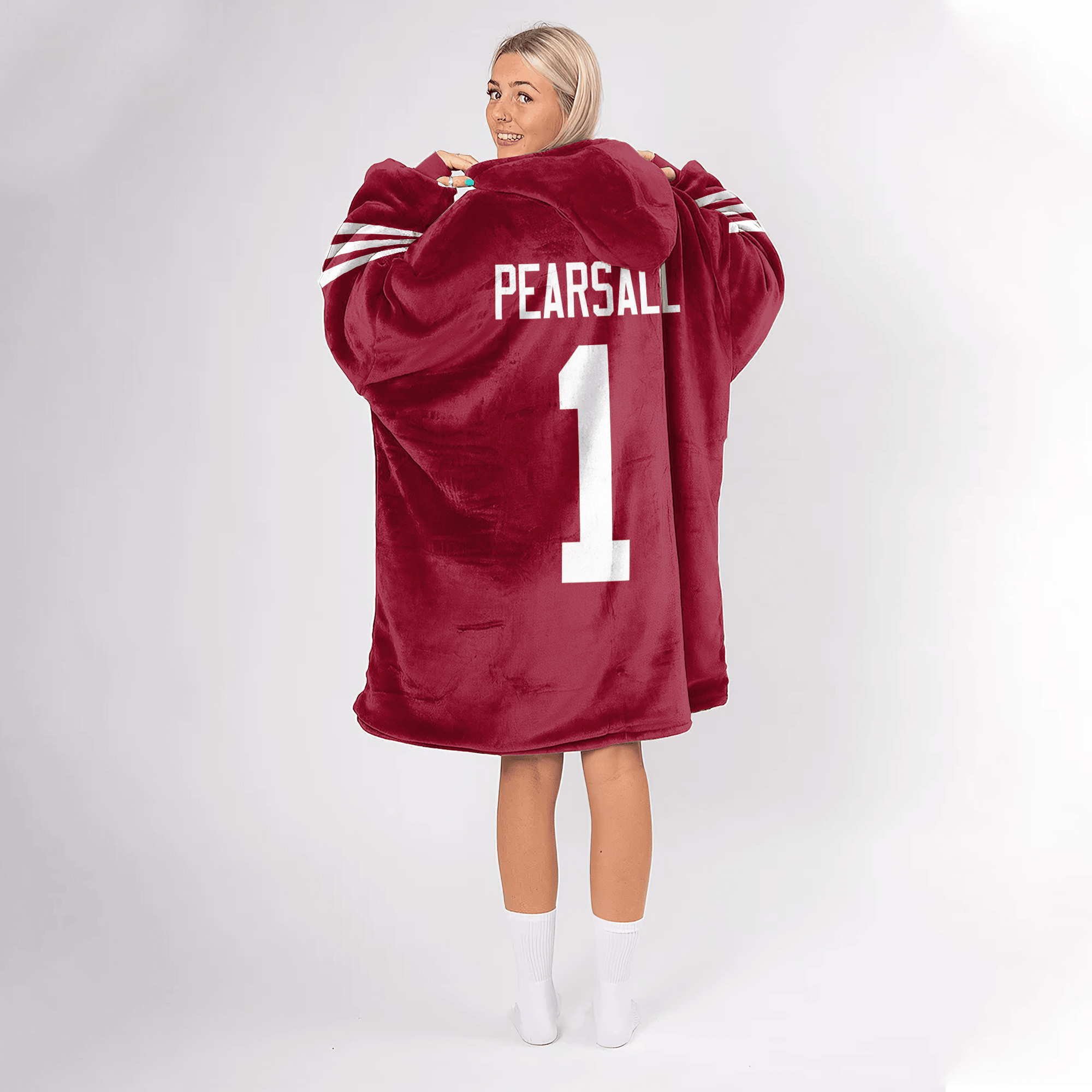 Adult R.P 1 San Francisco 49ers Football Unisex Blanket Hoodie