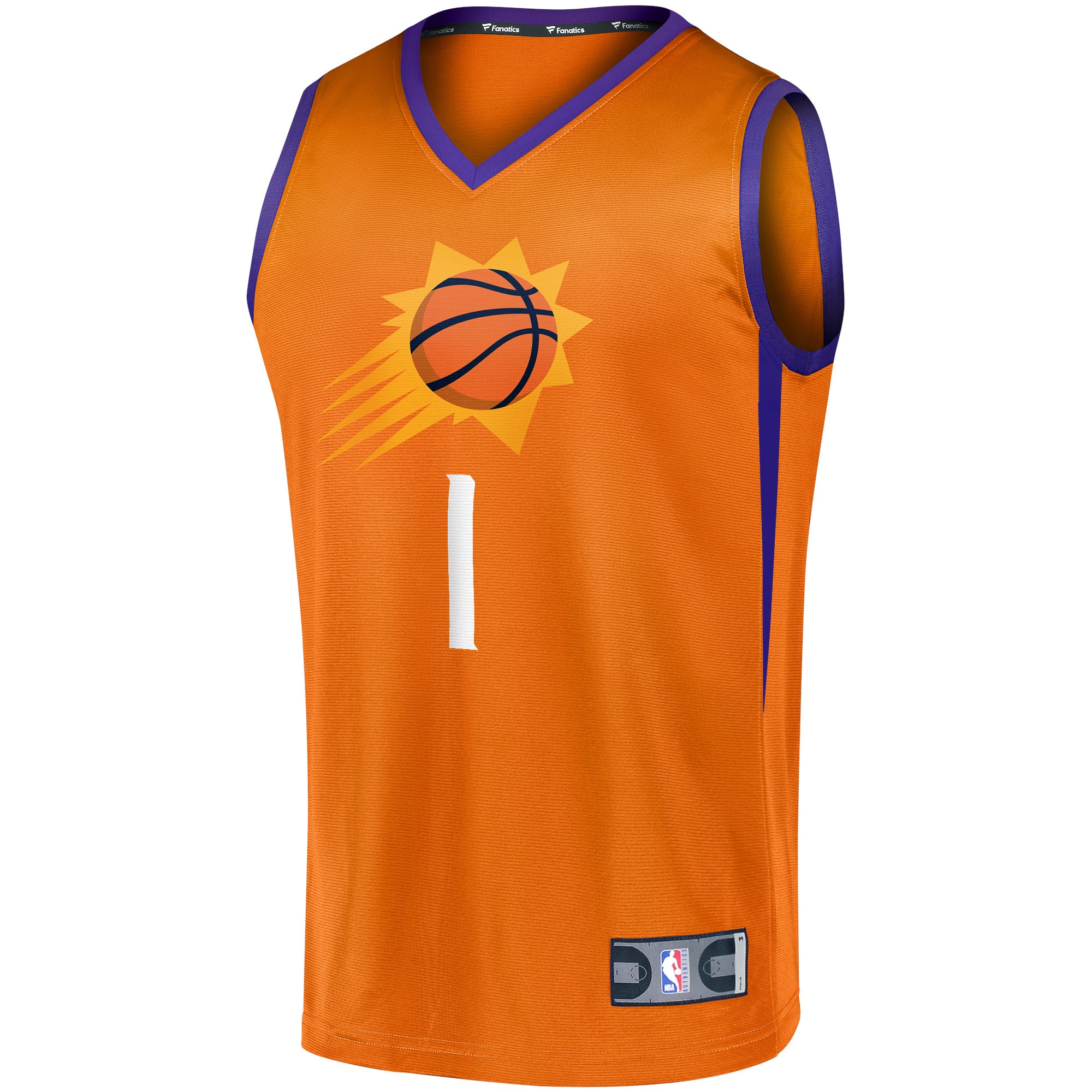 Devin Booker Phoenix Suns  Fast Break Team Replica Jersey Orange - Statement Edition