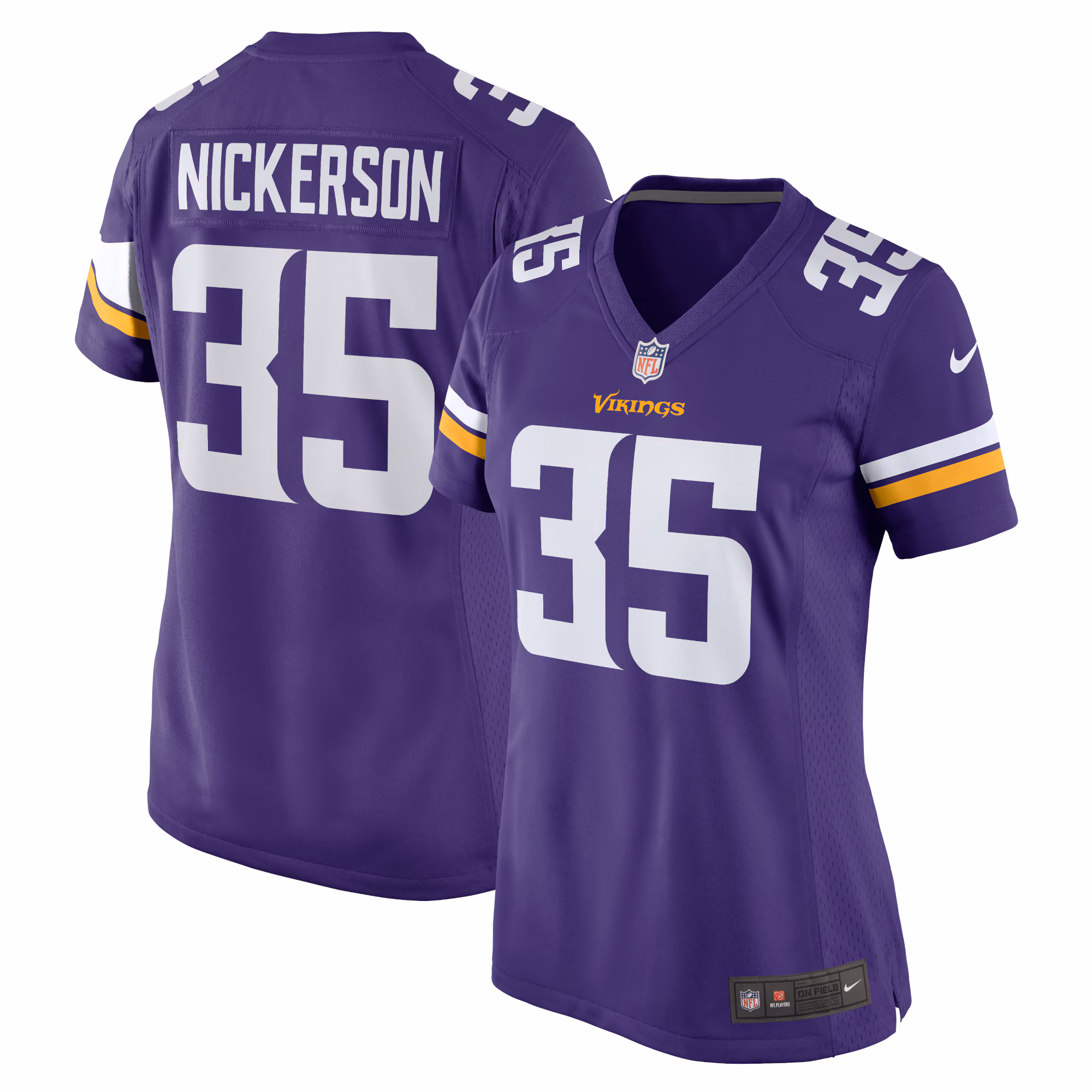 Parry Nickerson Minnesota Vikings Women's Home Game Player Jersey - Purple