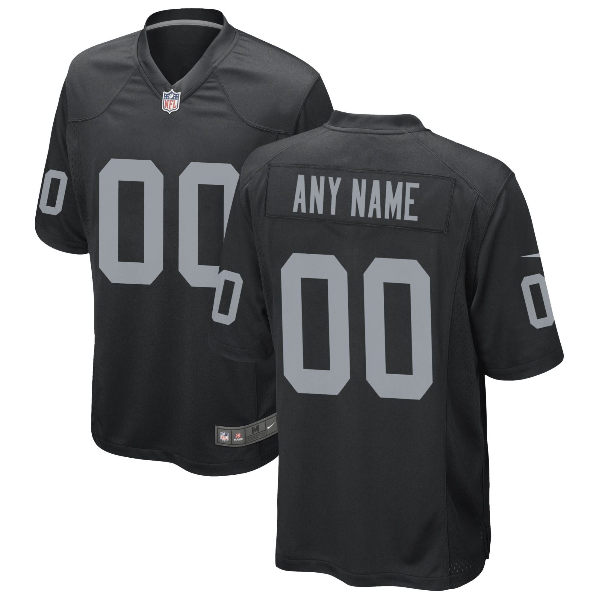 Las Vegas Raiders  Custom Game Jersey - Black
