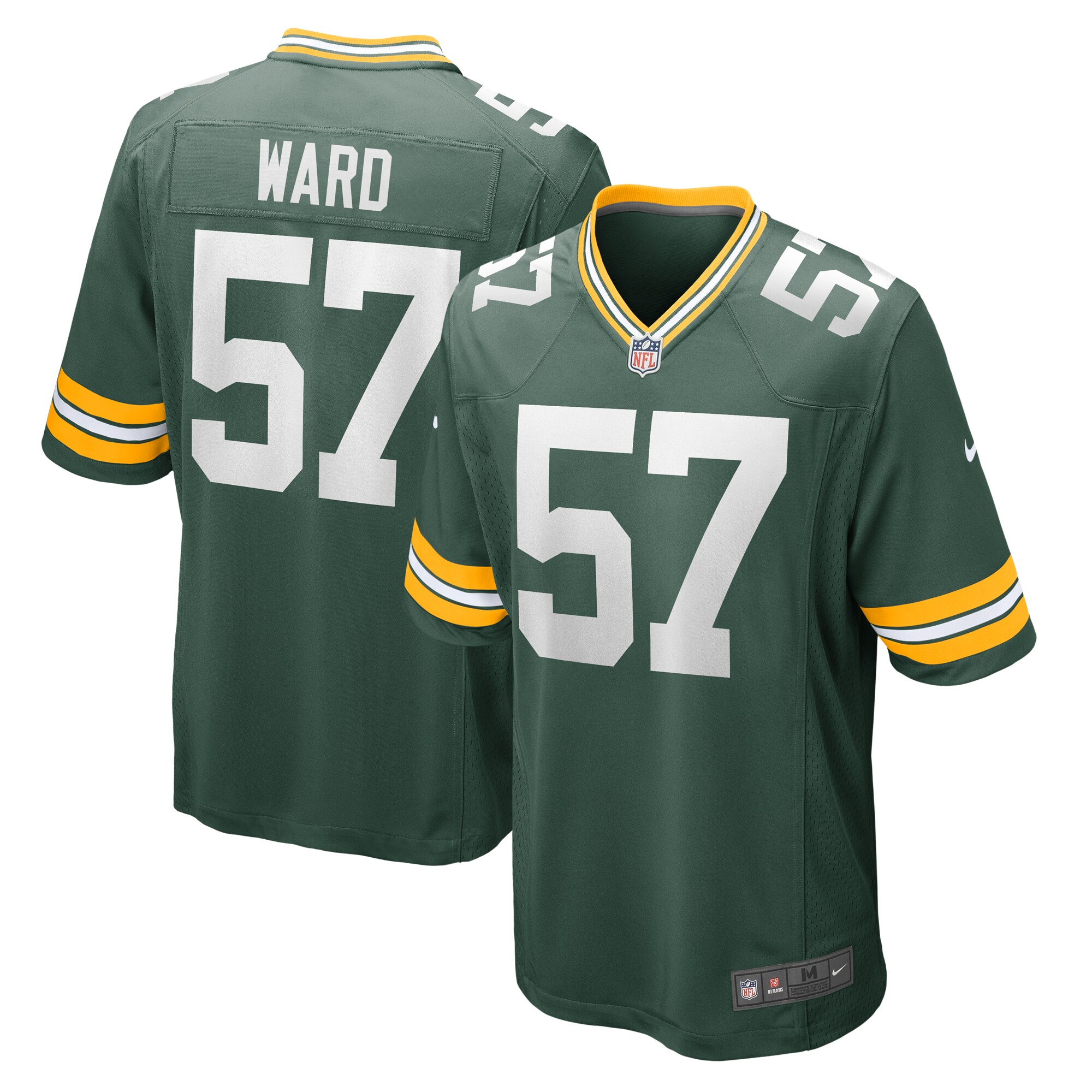 Tim Ward Green Bay Packers  Home Game Player Jersey - Green