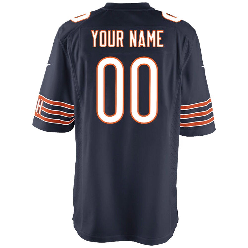 Chicago Bears  Youth Custom Game Jersey - Navy