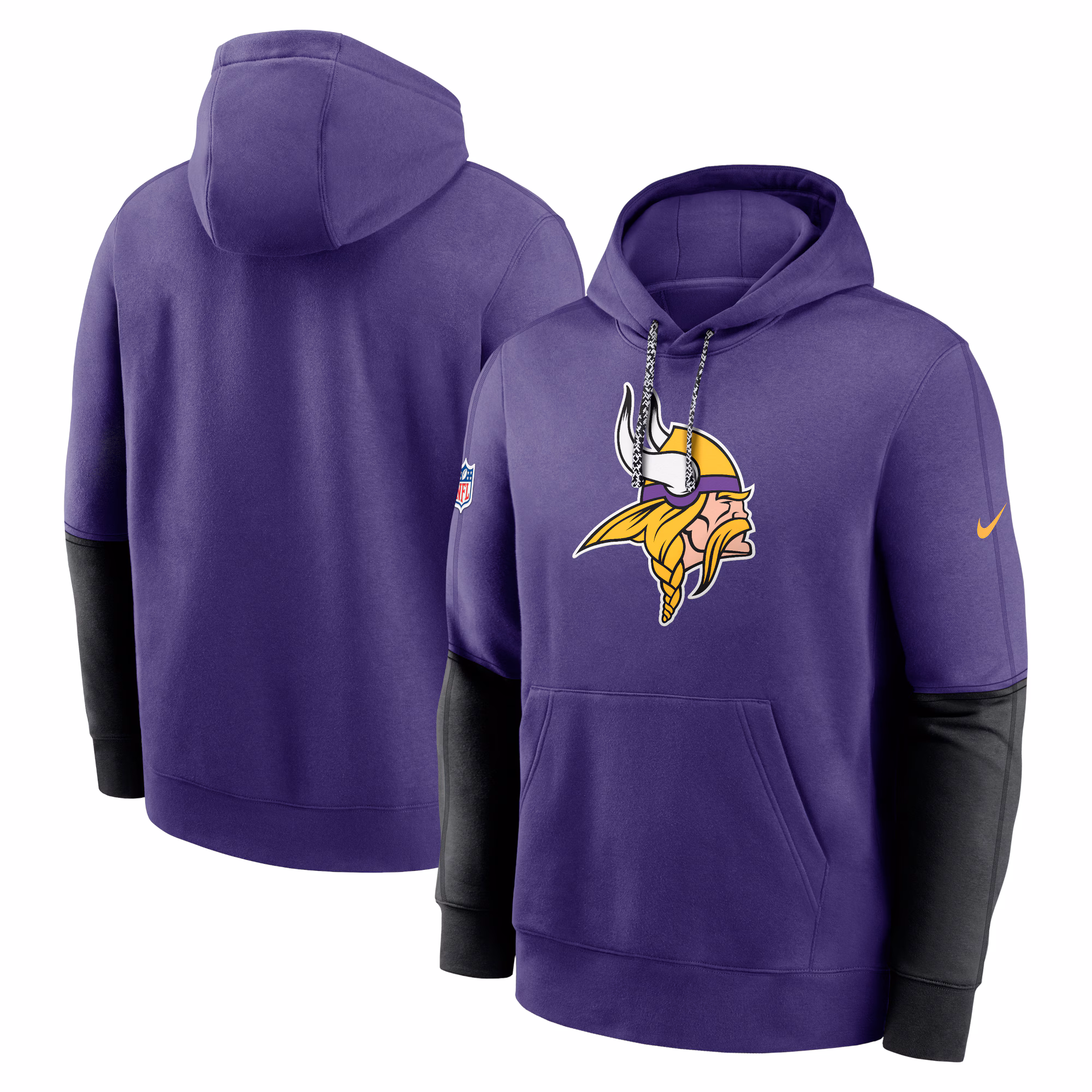 Minnesota Vikings 2024 Sideline Club Pullover Hoodie - Purple
