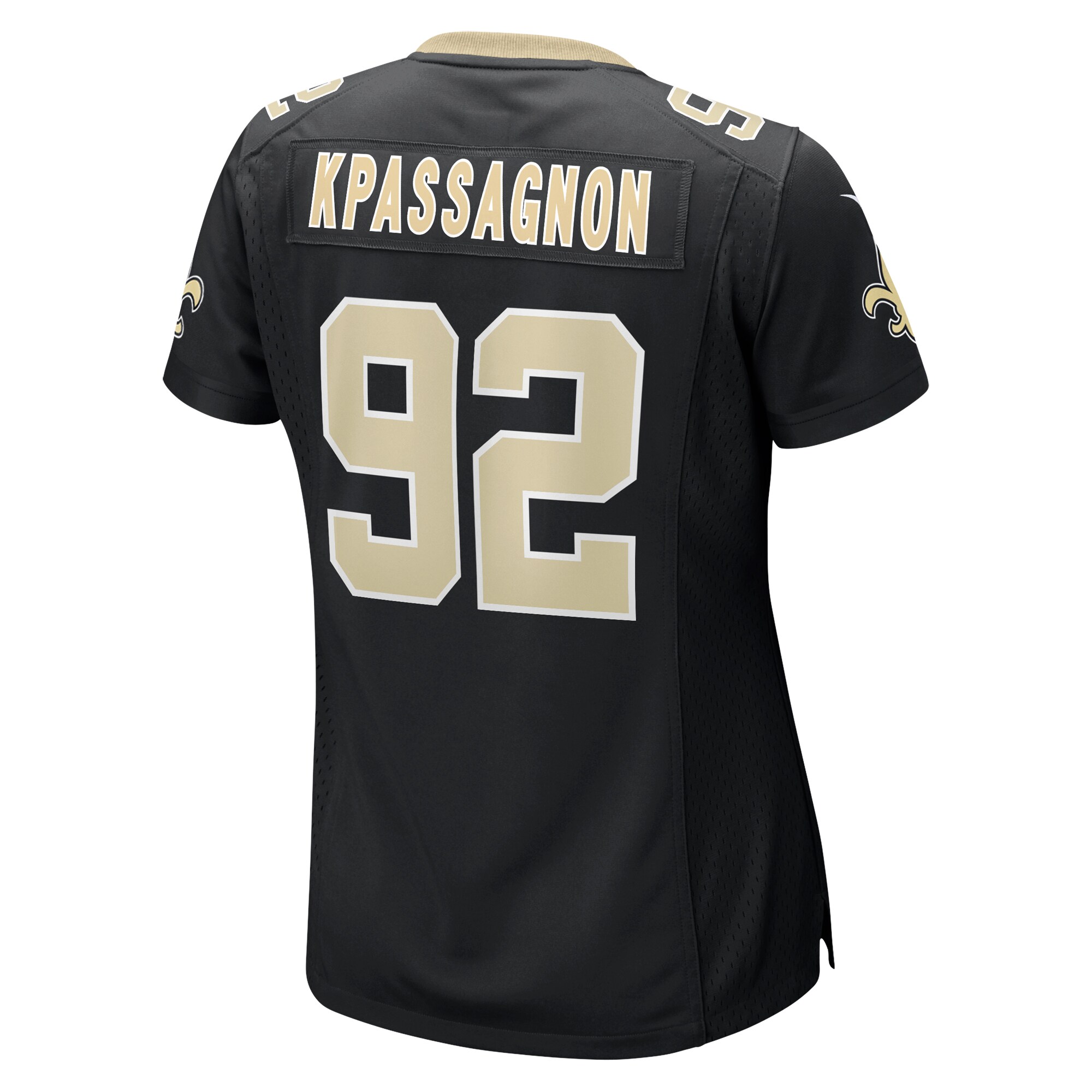 Tanoh Kpassagnon New Orleans Saints Women's Game Player Jersey - Black