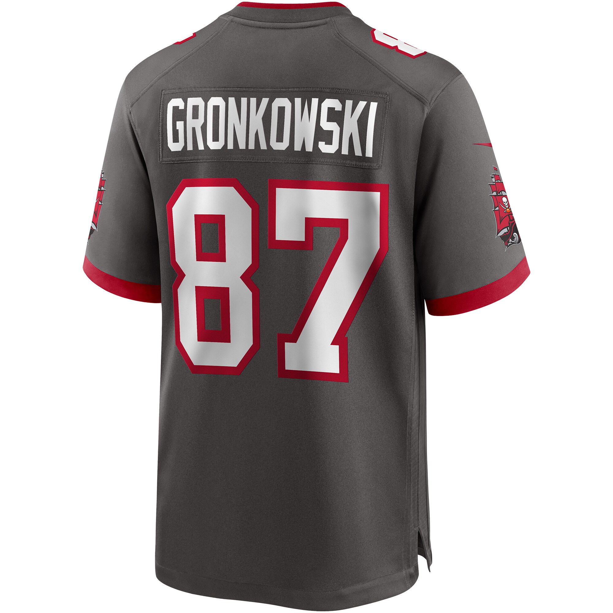 Rob Gronkowski Tampa Bay Buccaneers  Alternate Game Jersey - Pewter