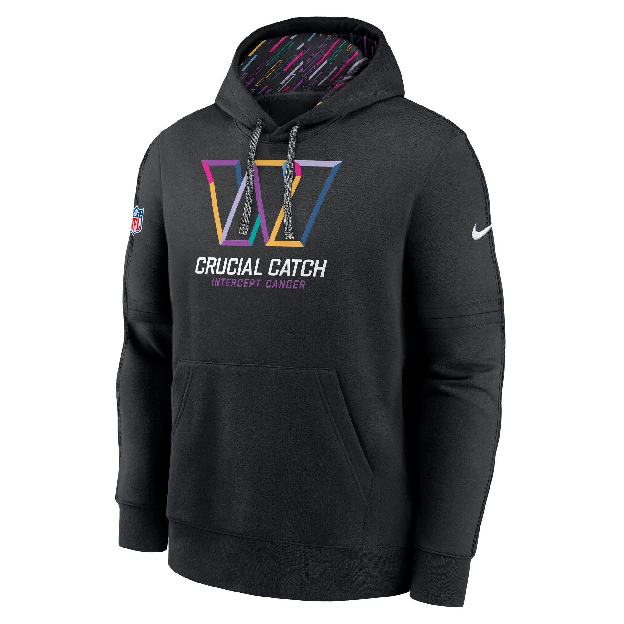 Washington Commanders 2024 NFL Crucial Catch Club Pullover Hoodie - Black