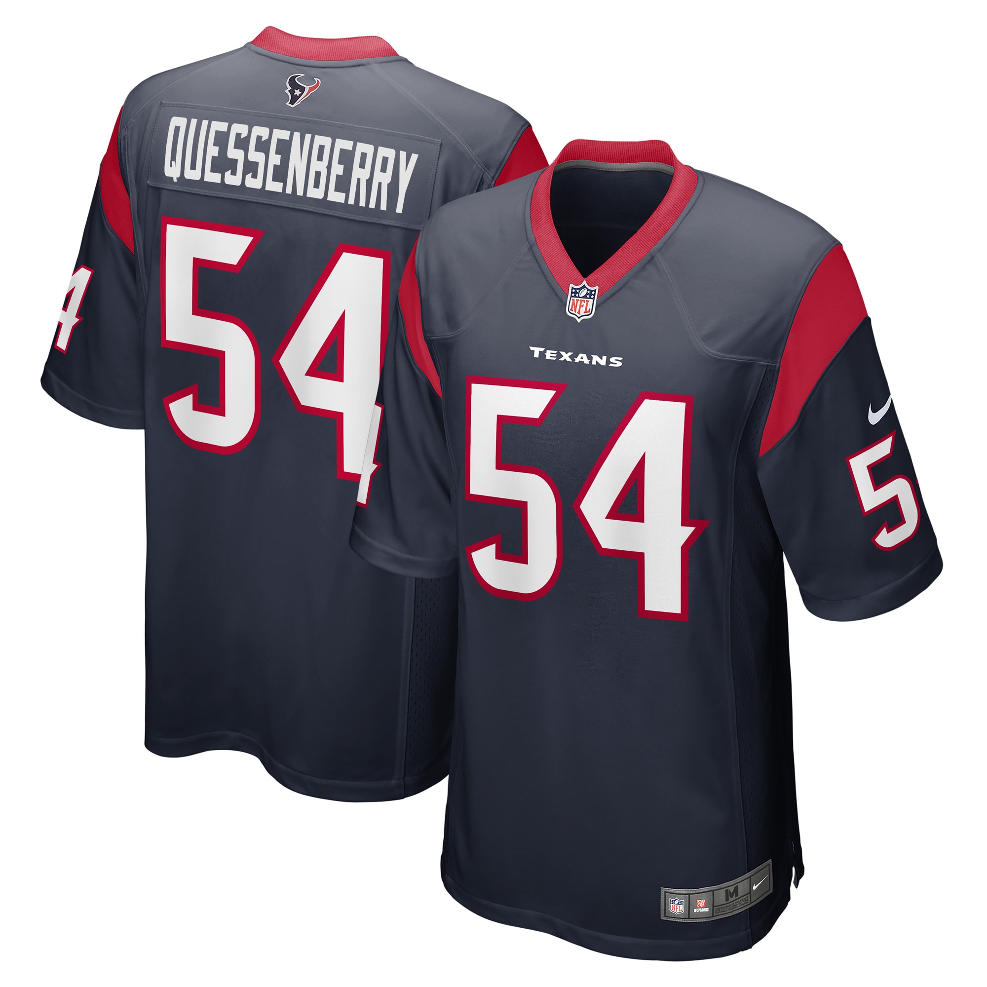 Scott Quessenberry Houston Texans  Game Player Jersey - Navy