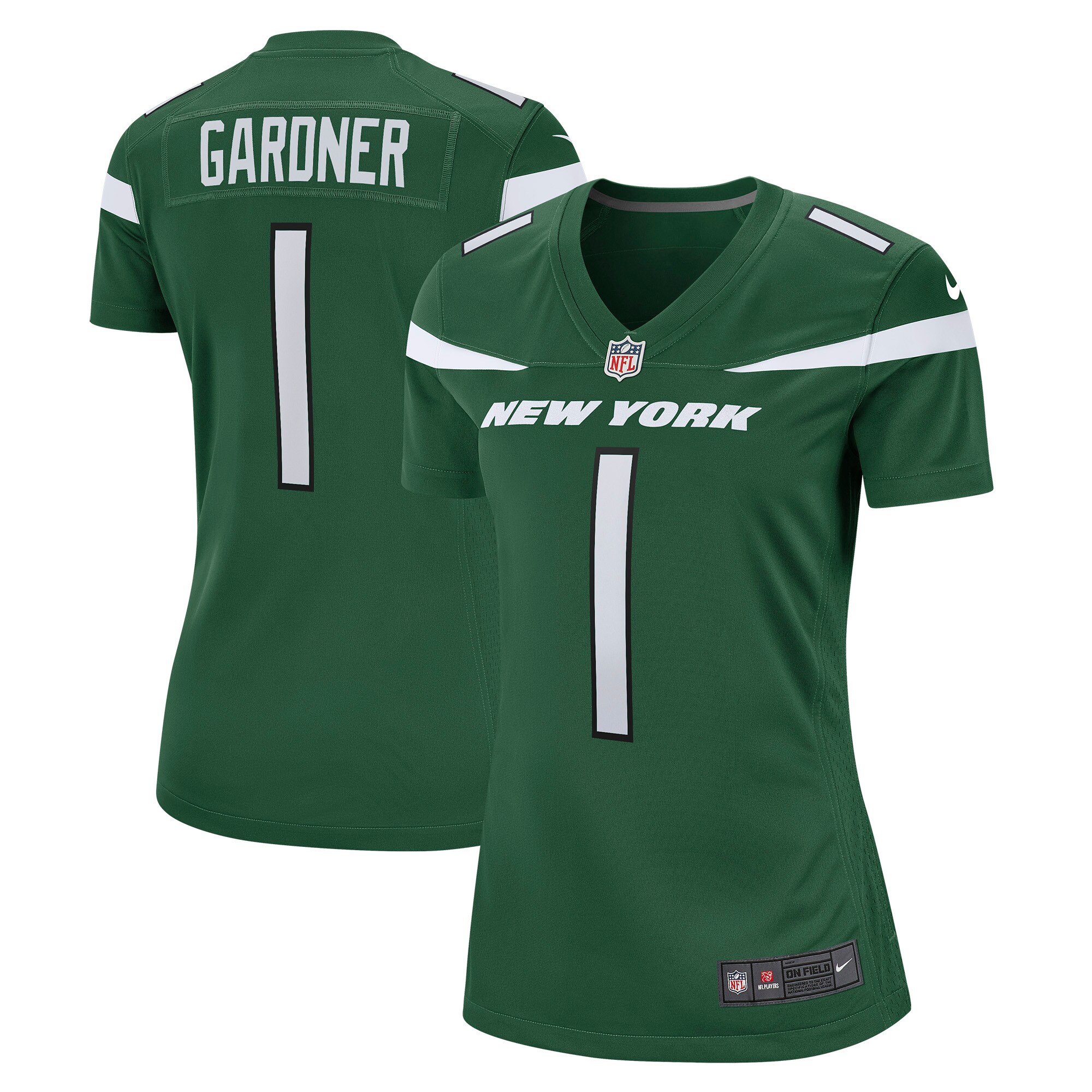 Ahmad Sauce Gardner New York Jets  Women's Game Jersey - Green