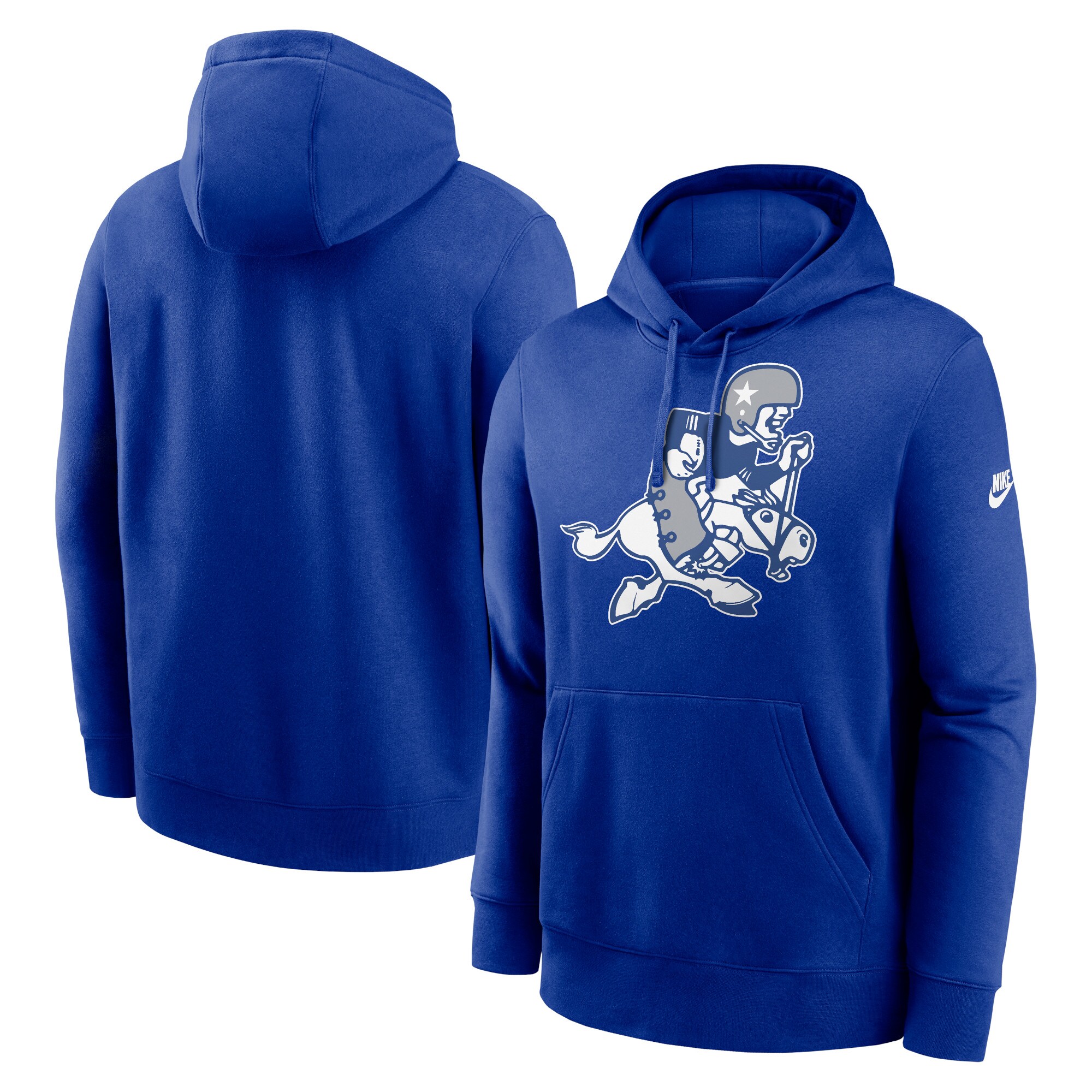 Dallas Cowboys Rewind Retro Joe Club Pullover Hoodie - Heather Charcoal
