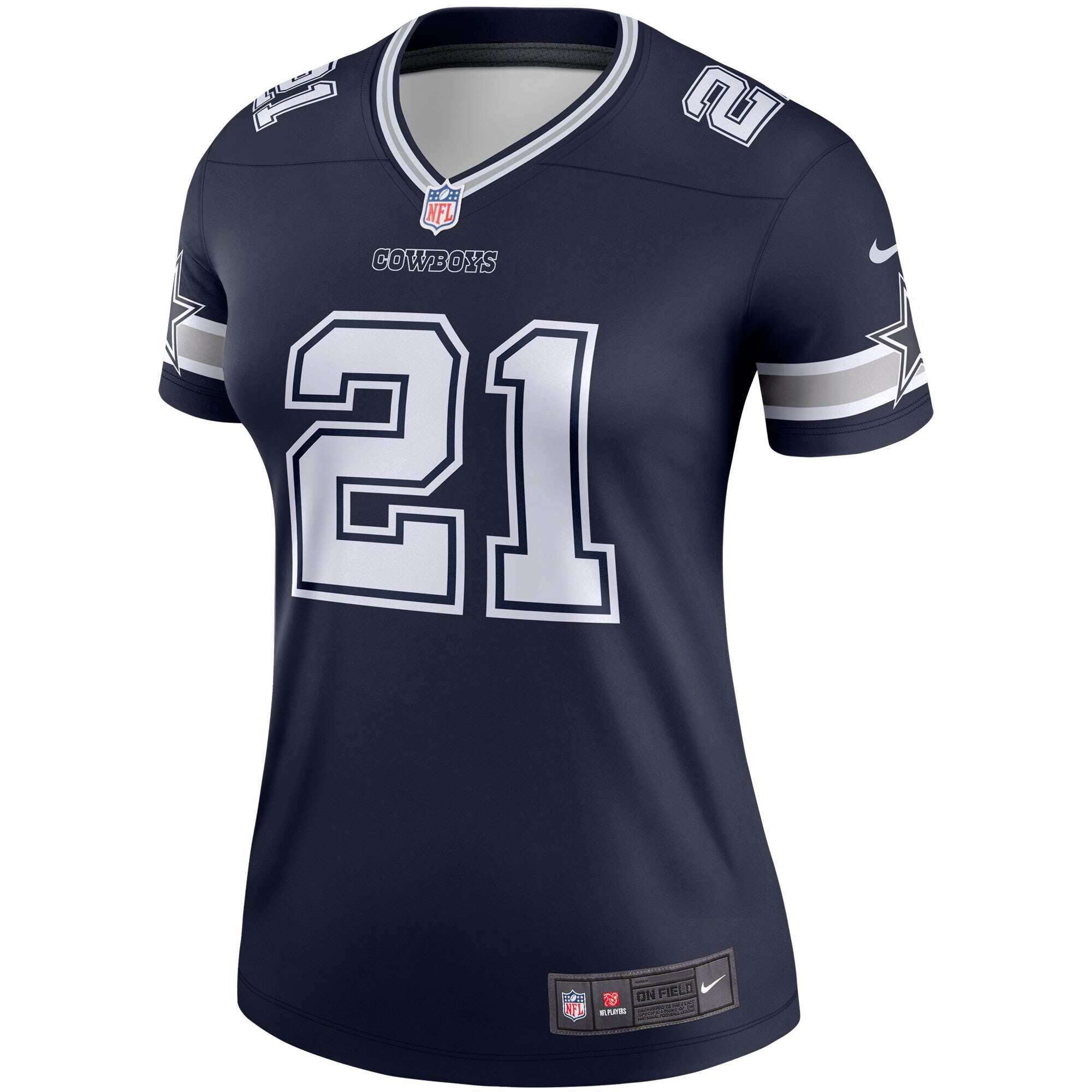 Ezekiel Elliott Dallas Cowboys  Women's Legend Player Jersey - Navy