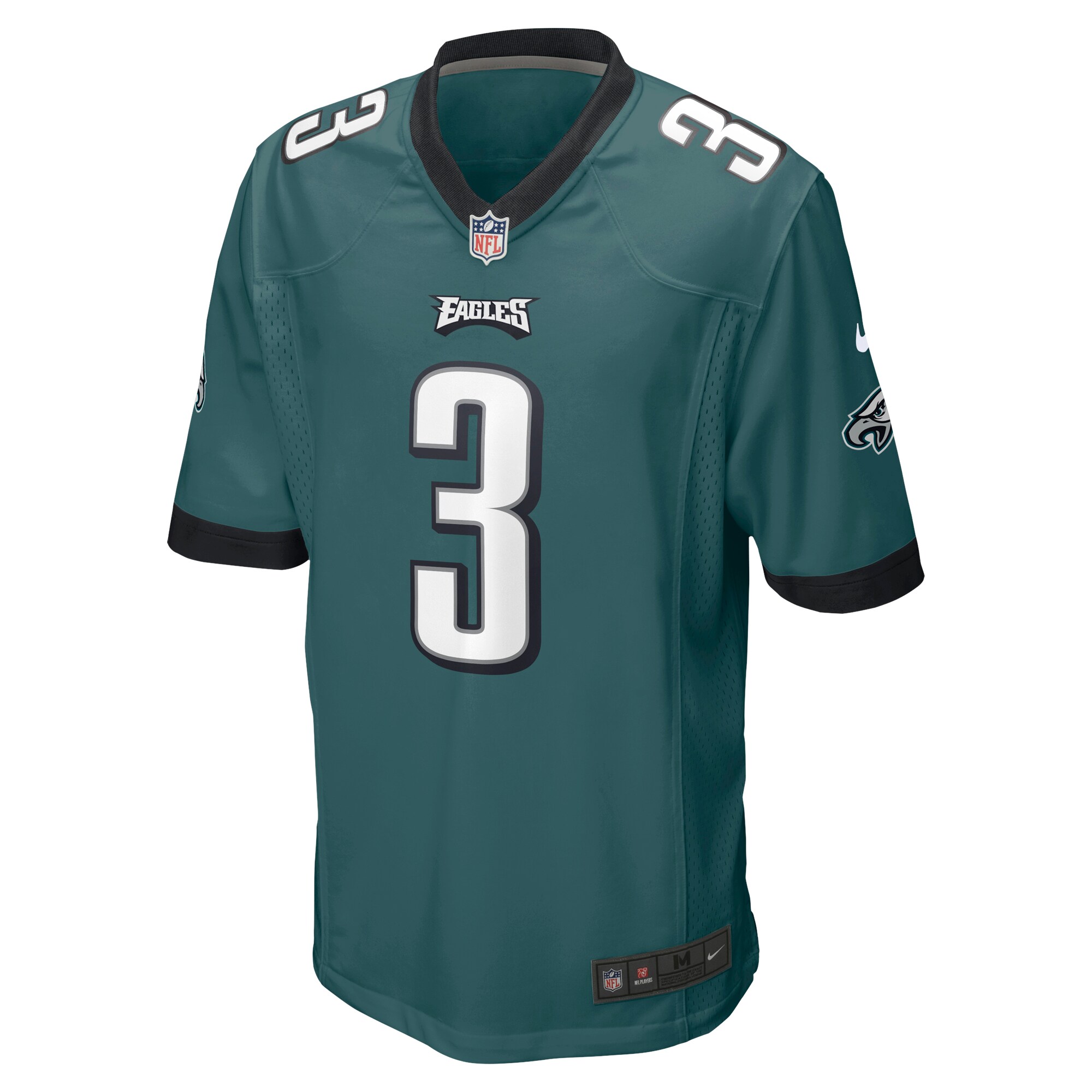 Nolan Smith #3 Philadelphia Eagles  NFL Draft First Round Pick Game Jersey - Midnight Green