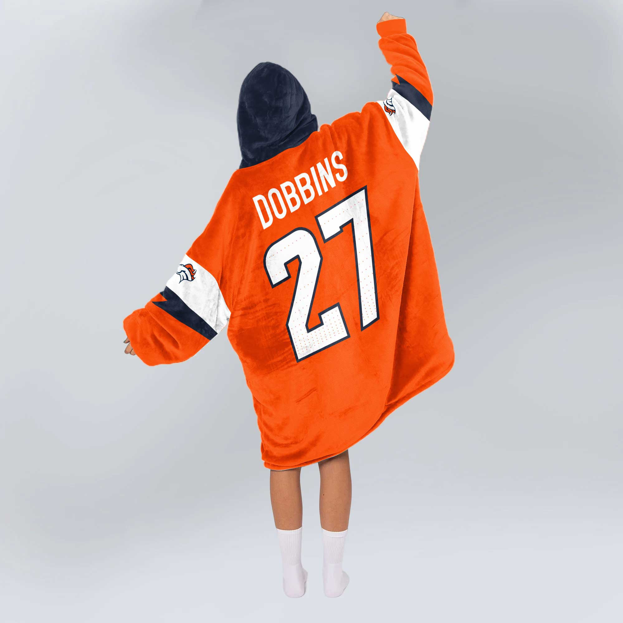 Adult J.K.D 27 Denver Football Unisex Blanket Hoodie
