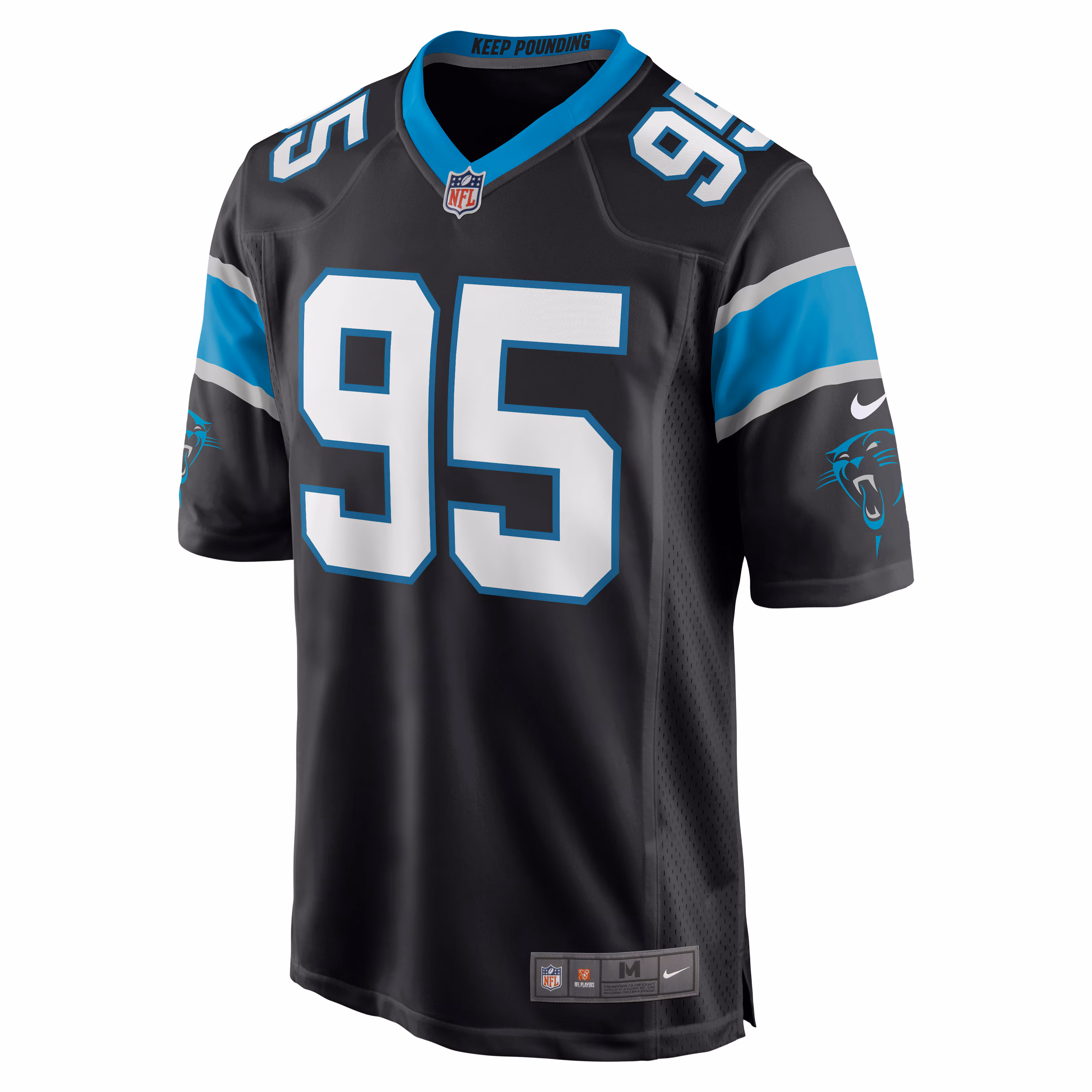 Derrick Brown Carolina Panthers Player Game Jersey - Black