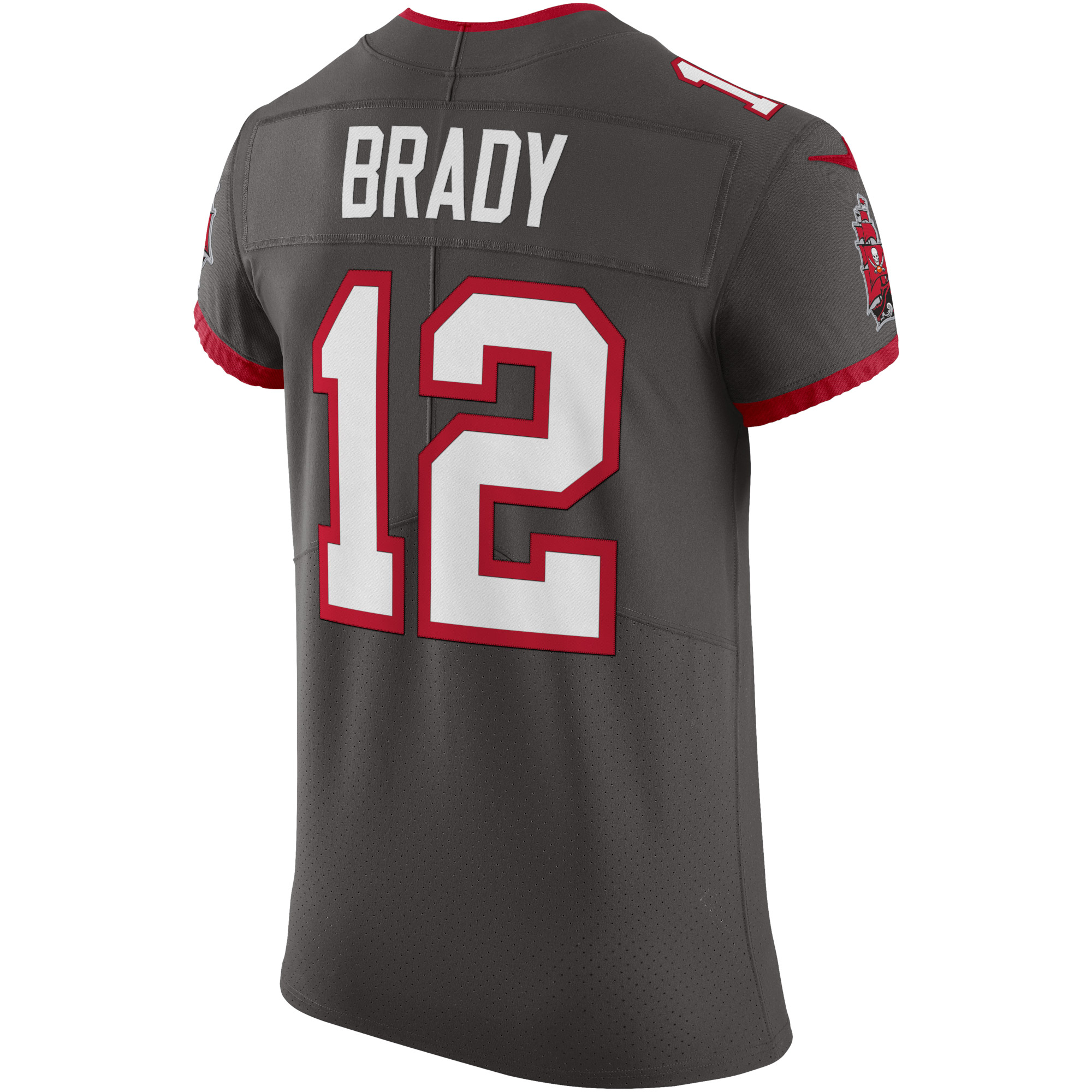 Tom Brady Tampa Bay Buccaneers Alternate Vapor Elite Jersey - Pewter