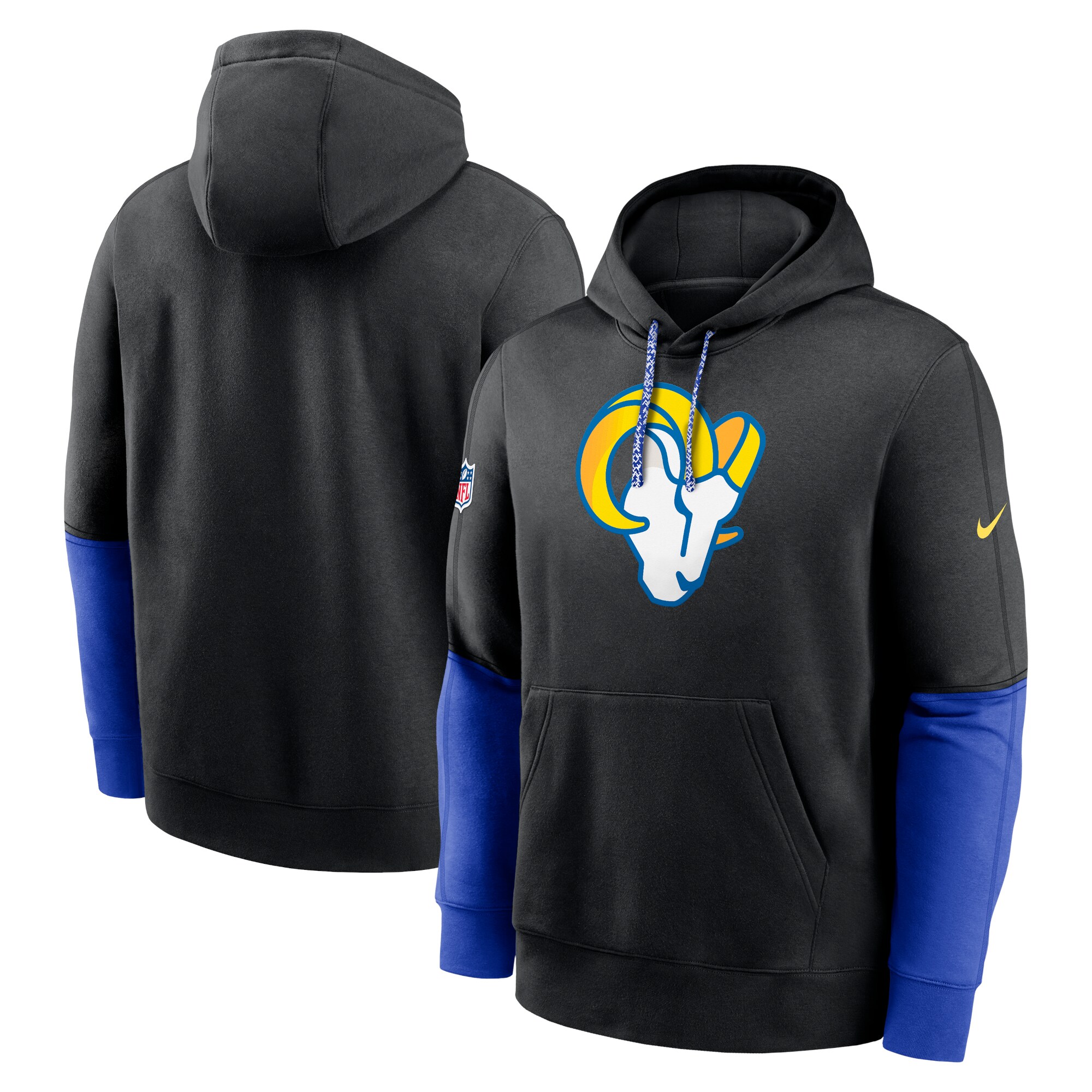 Los Angeles Rams 2024 Sideline Club Pullover Hoodie - Royal