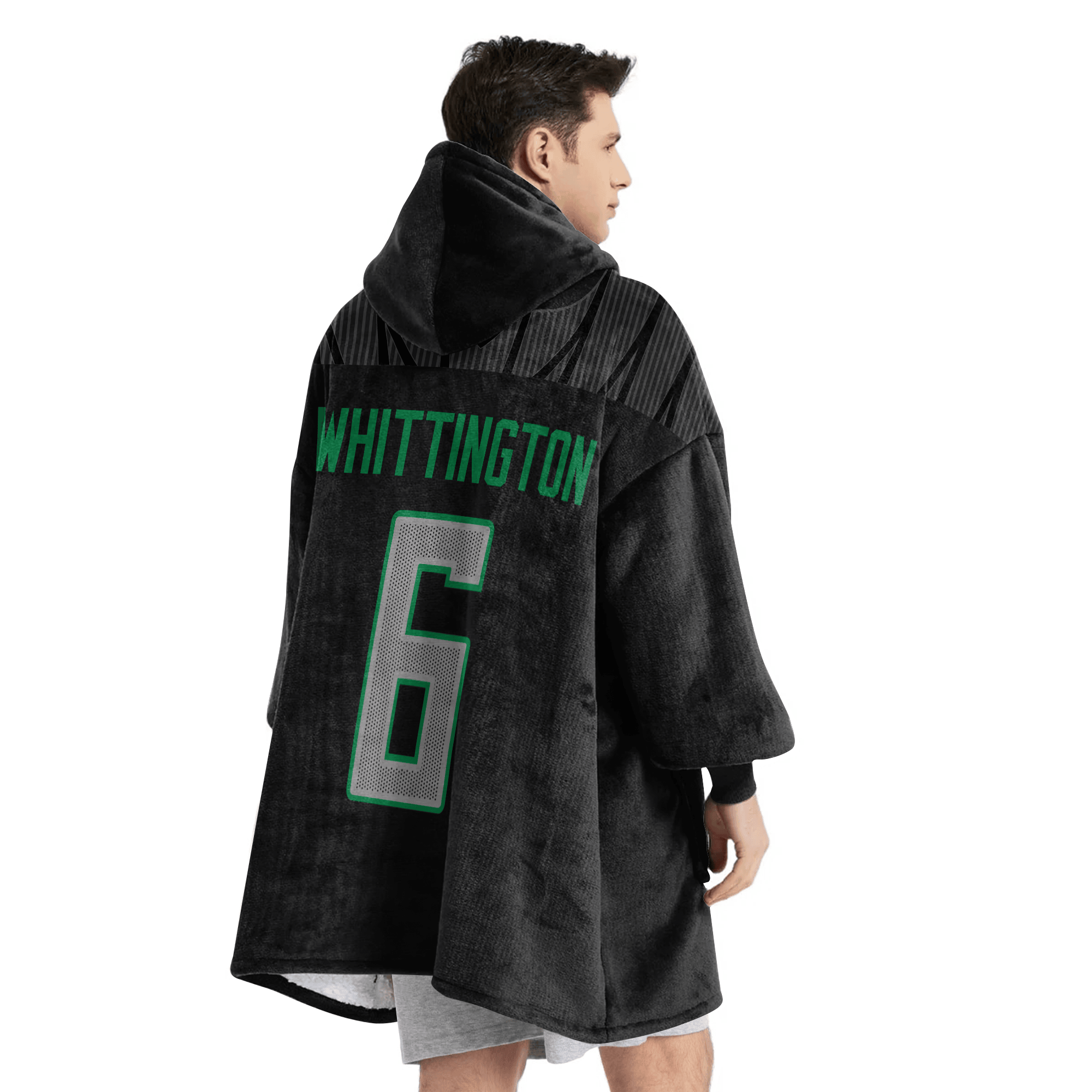 Adult N.W 6 Oregon Football Unisex Blanket Hoodie