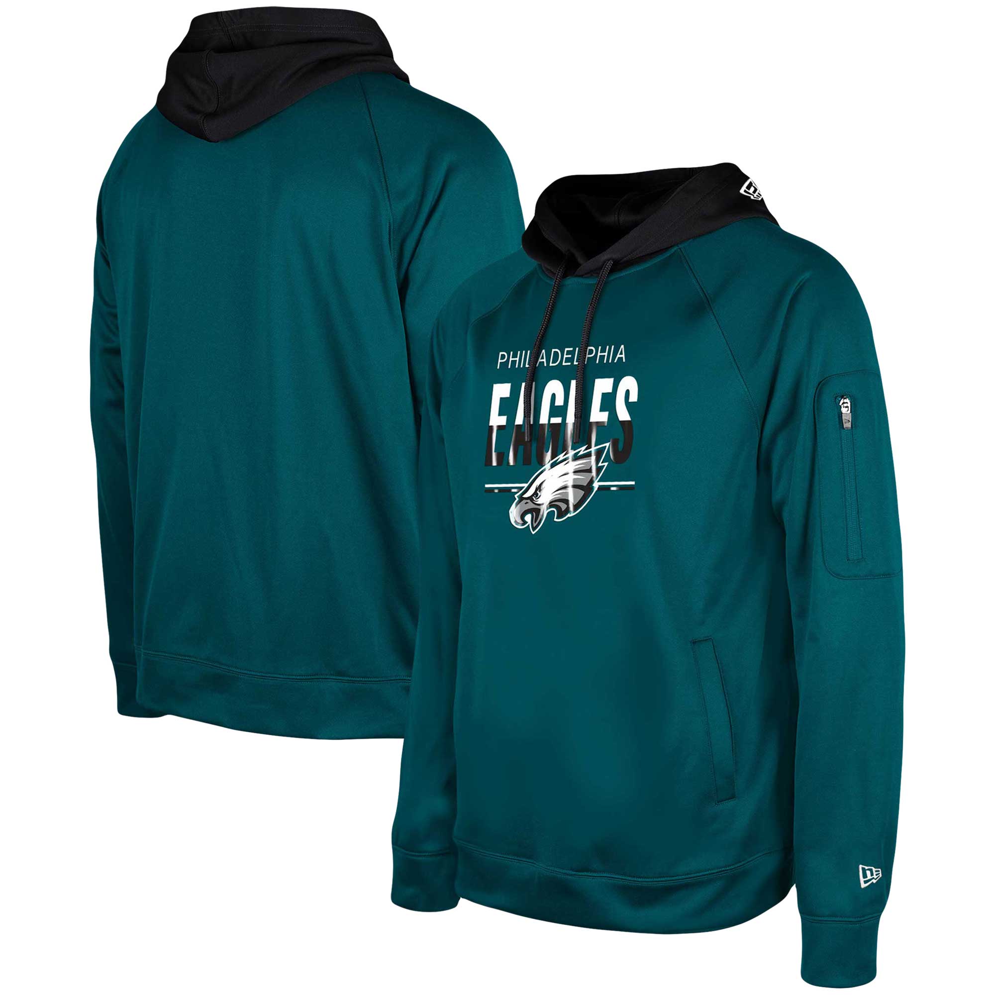 Philadelphia Eagles  2023  Training Camp Raglan Pullover Hoodie - Midnight Green