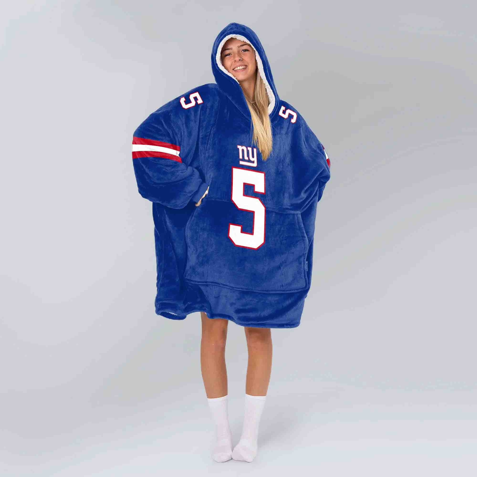 Adult KT 5 New York G Football Unisex Blanket Hoodie