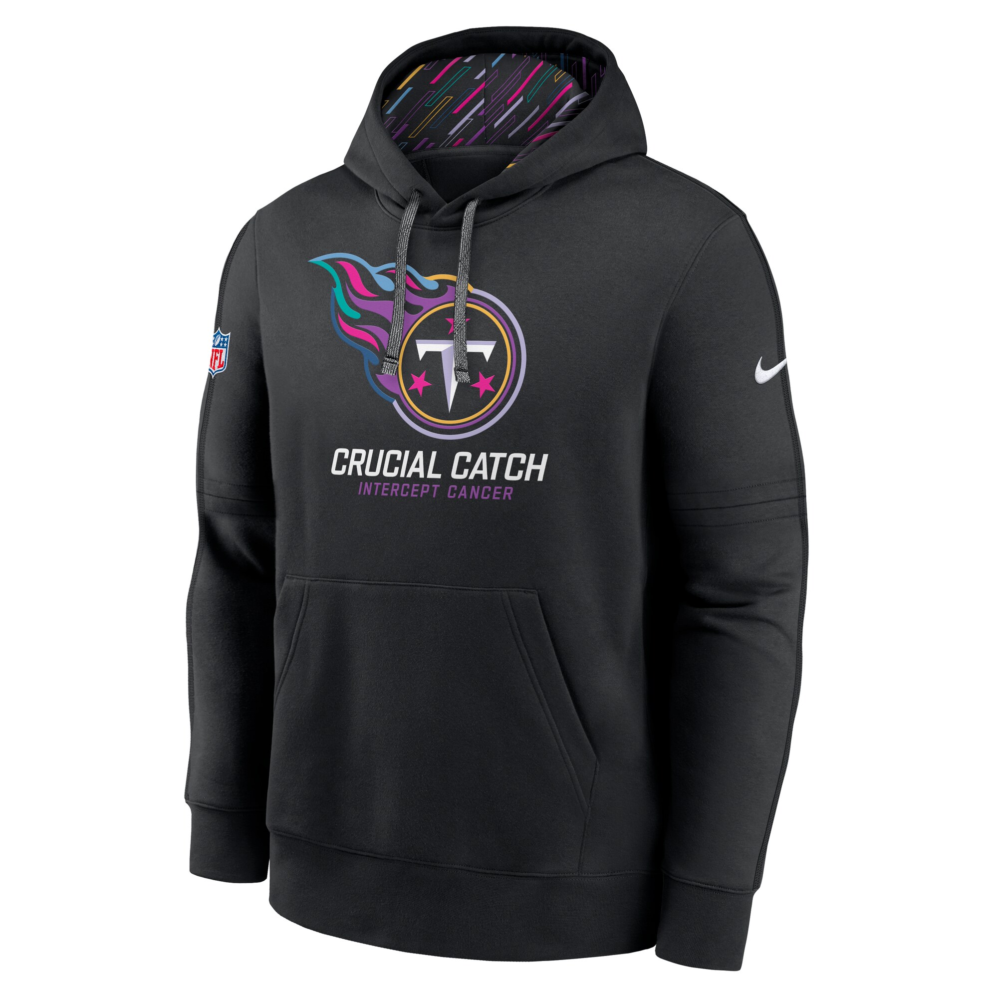 Tennessee Titans 2024 NFL Crucial Catch Club Pullover Hoodie - Black