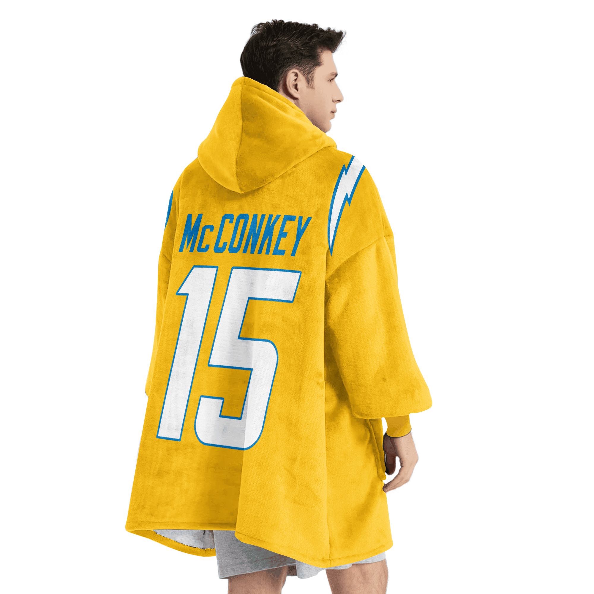 Adult 15 Los Angeles C Football Unisex Blanket Hoodie