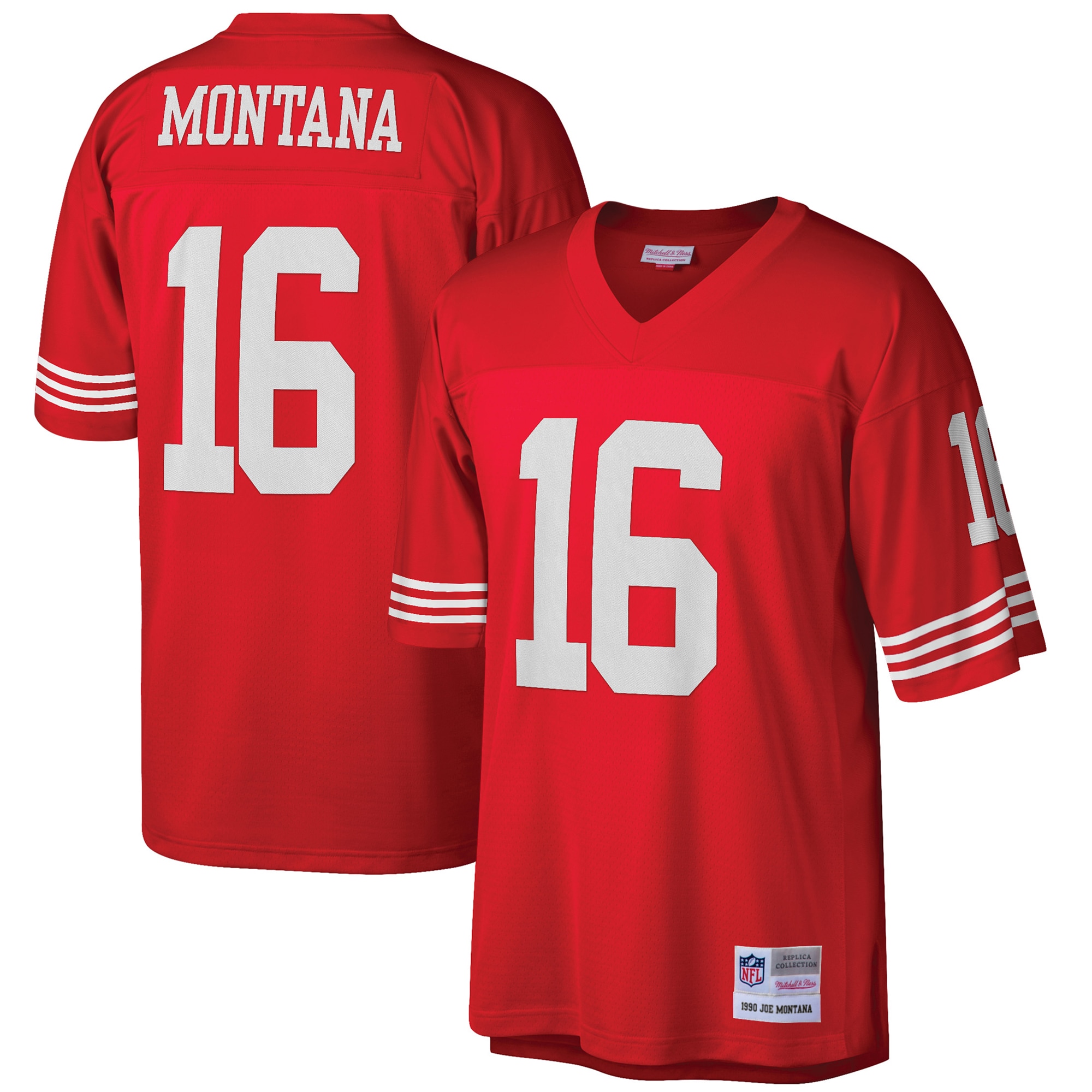 Joe Montana San Francisco 49ers  Big & Tall 1990 Retired Player Replica Jersey - Scarlet