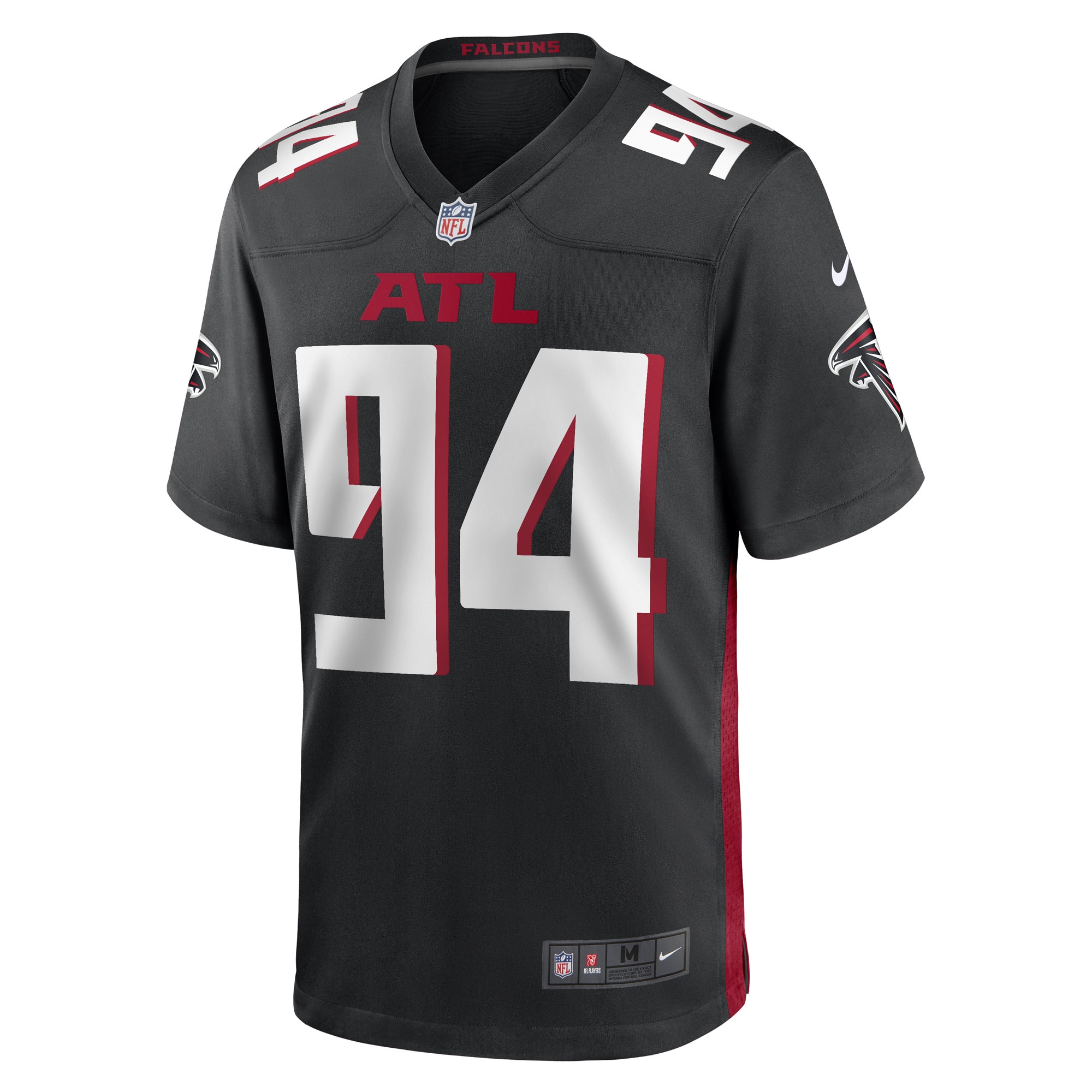 Anthony Rush Atlanta Falcons  Game Player Jersey - Black
