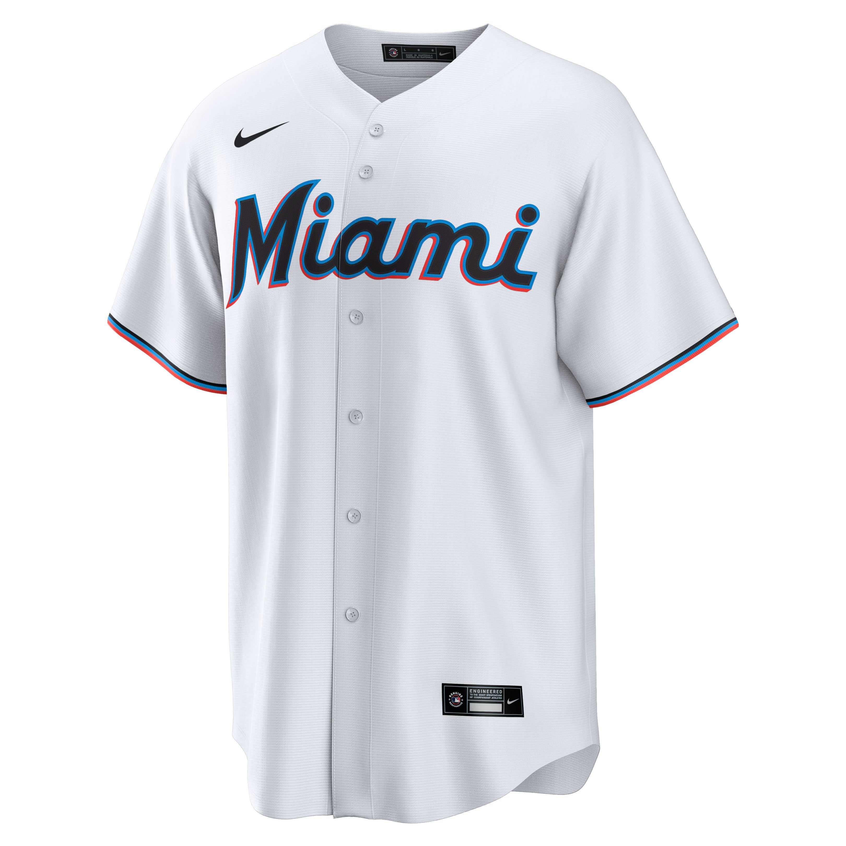 Men's Miami Marlins AvisaÃl GarcÃa  White Home  Replica Player Jersey