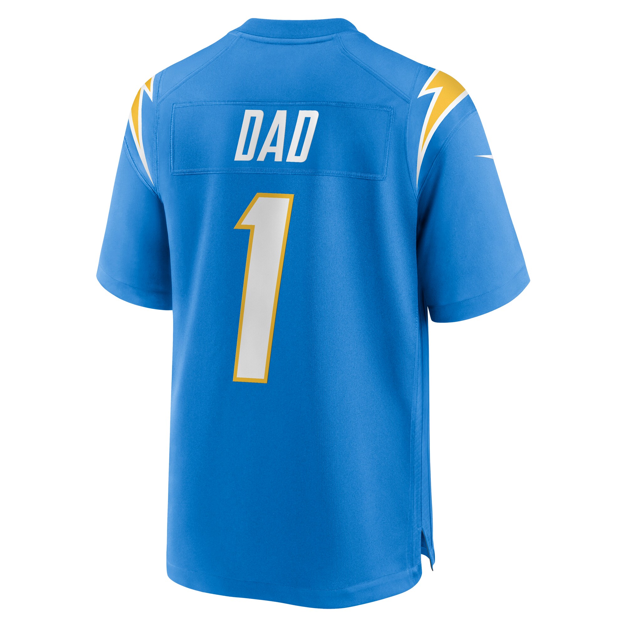 Number 1 Dad Los Angeles Chargers Game Jersey - Powder Blue