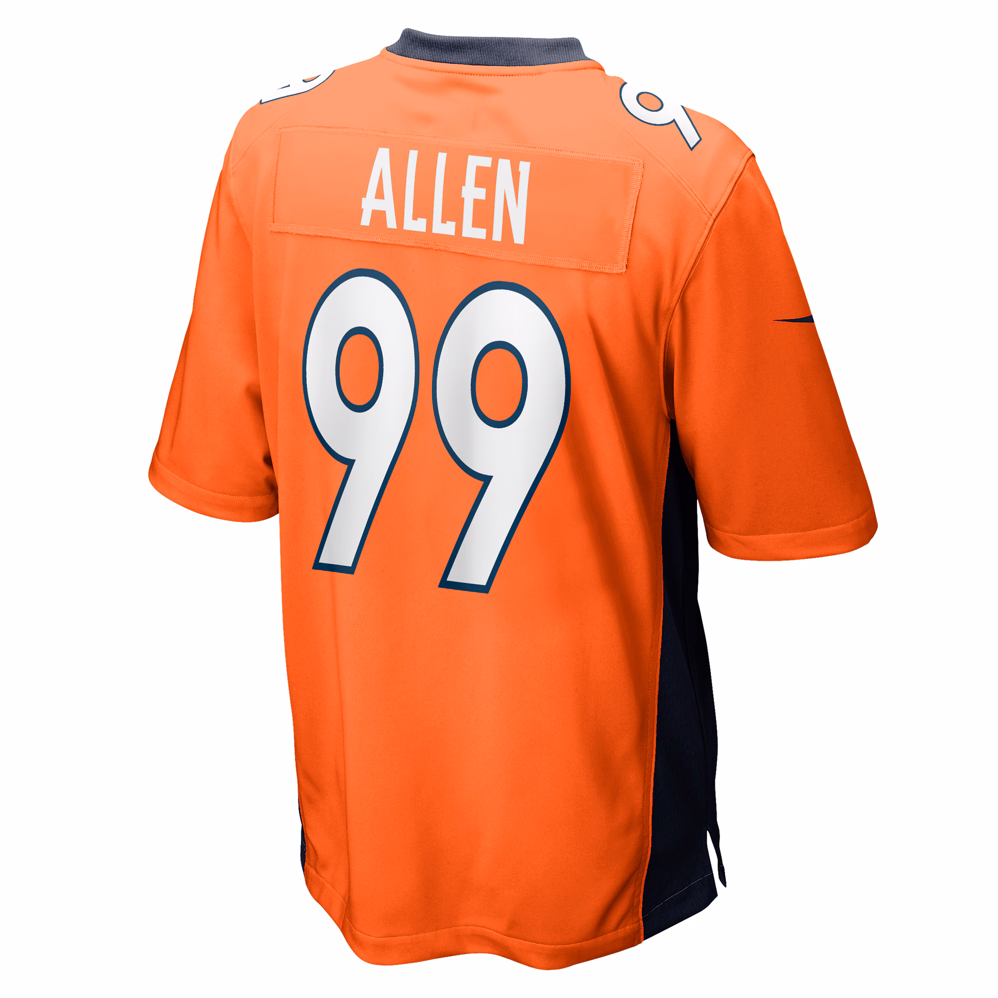 Zach Allen Denver Broncos Game Player Jersey - Orange