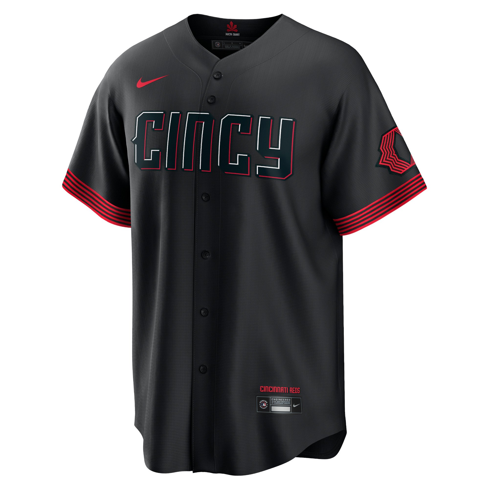 Men's Cincinnati Reds Joe Morgan  Black City Connect Replica Player Jersey