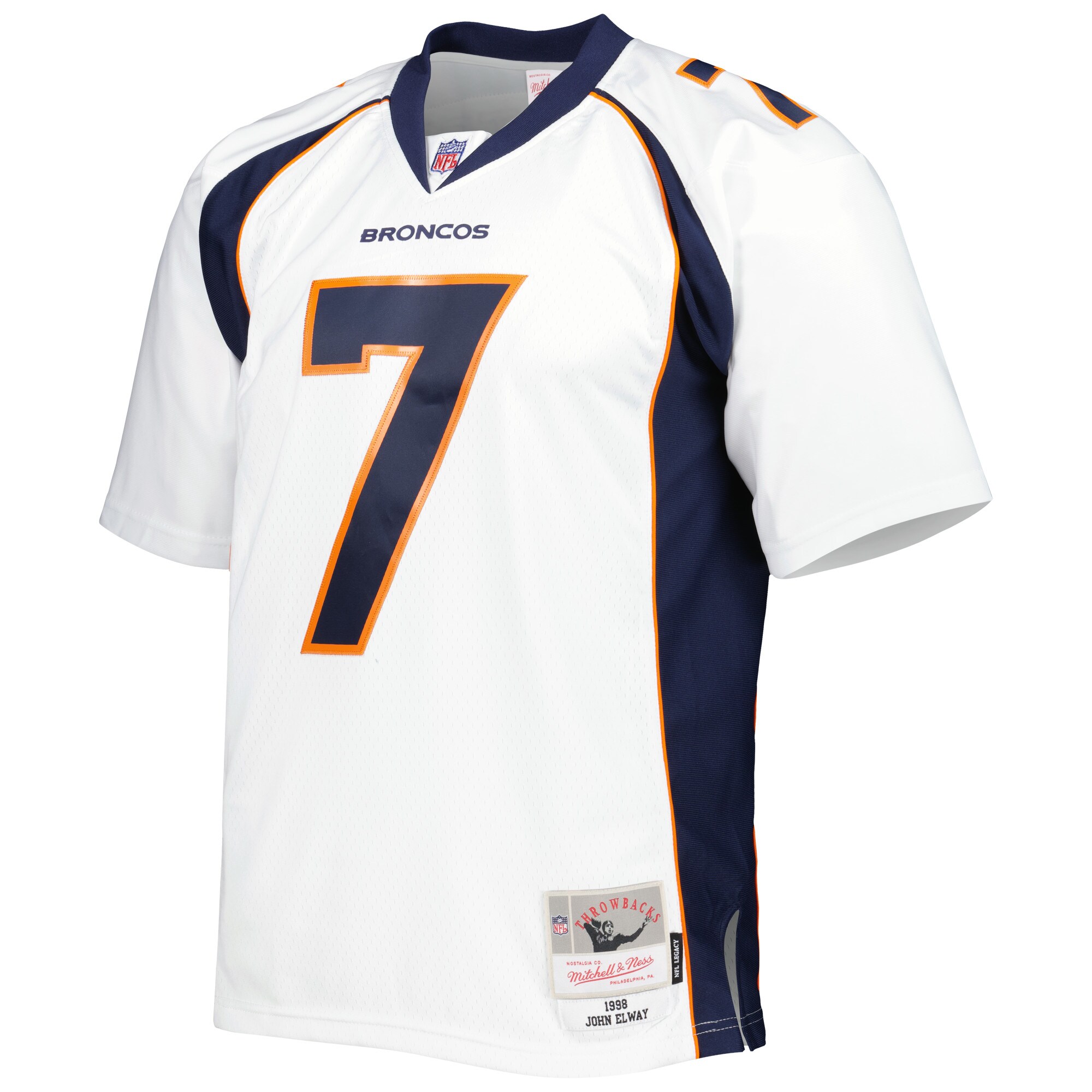 John Elway Denver Broncos  1998 Legacy Replica Jersey - White