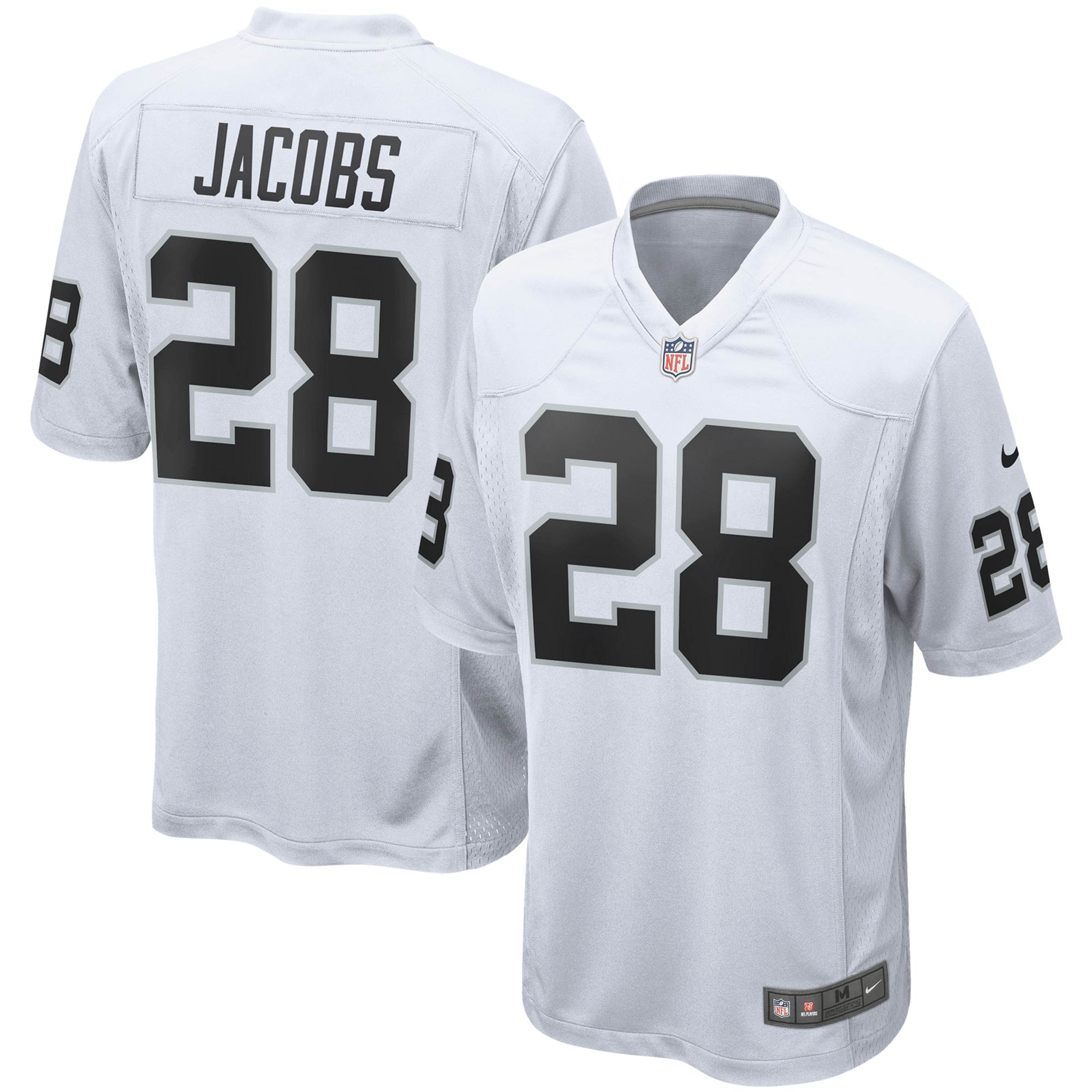Josh Jacobs Las Vegas Raiders  Game Jersey - White