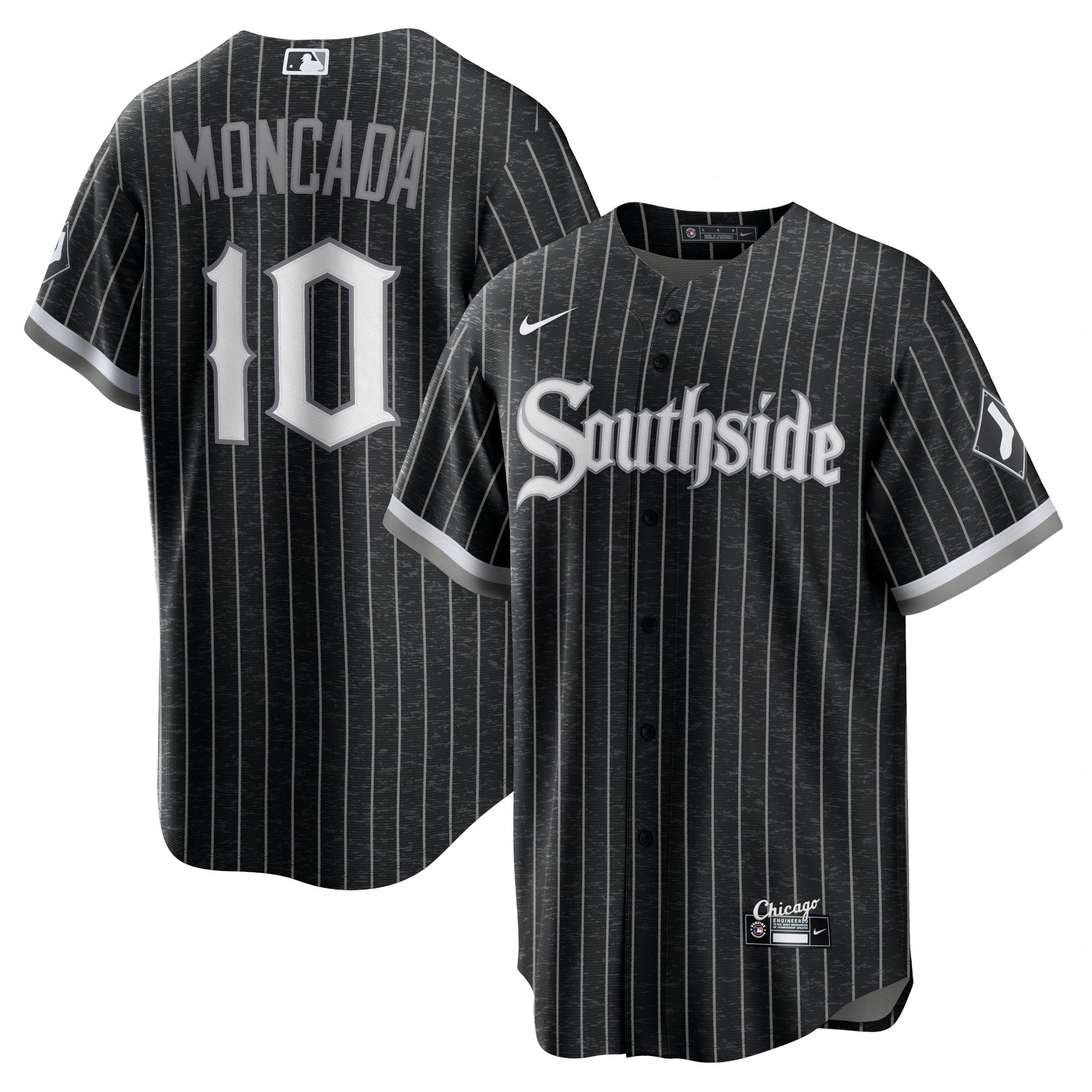 Men's Chicago White Sox Yoan Moncada  Black City Connect Replica Player Jersey