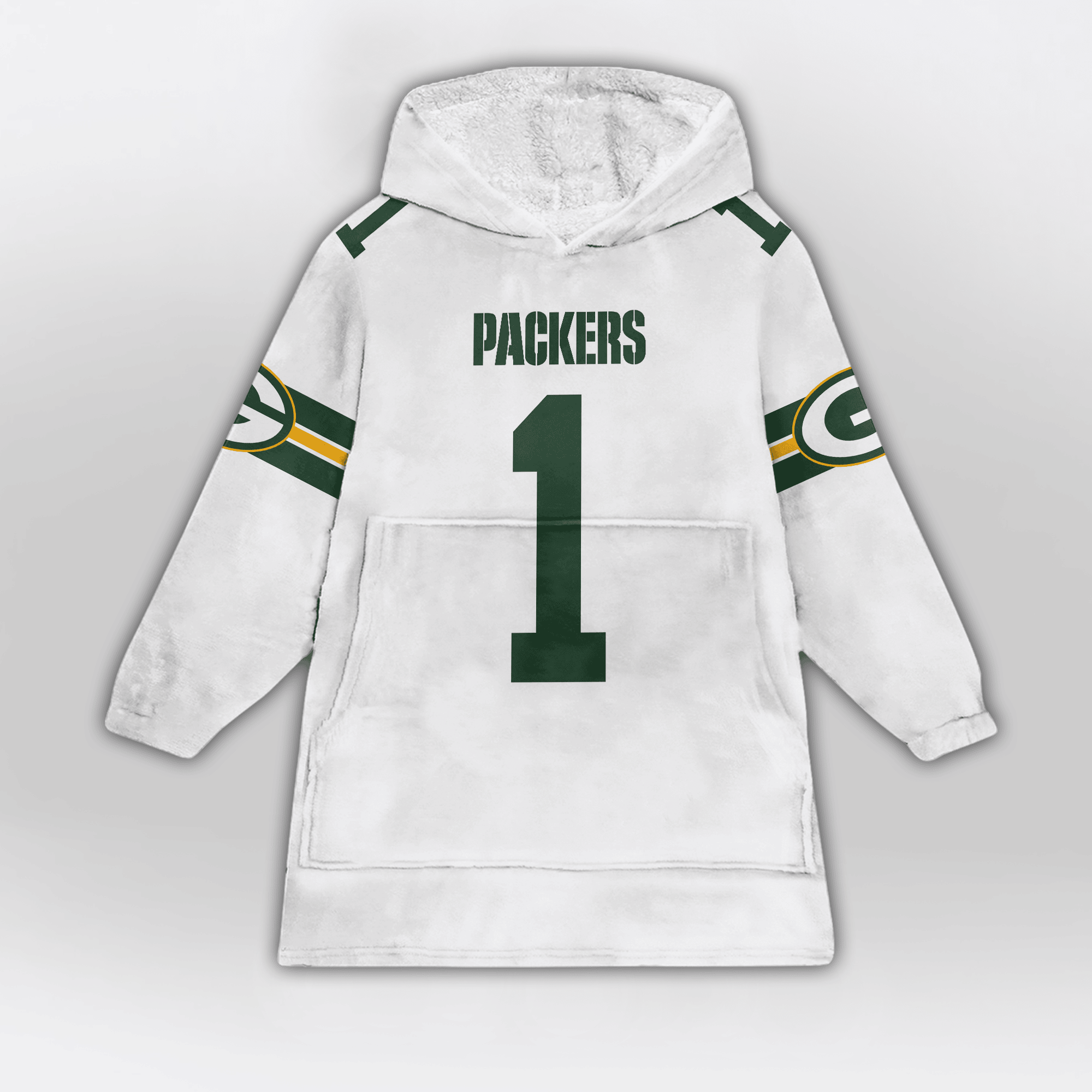 Kid M.P 1 Green Bay Football Unisex Blanket Hoodie