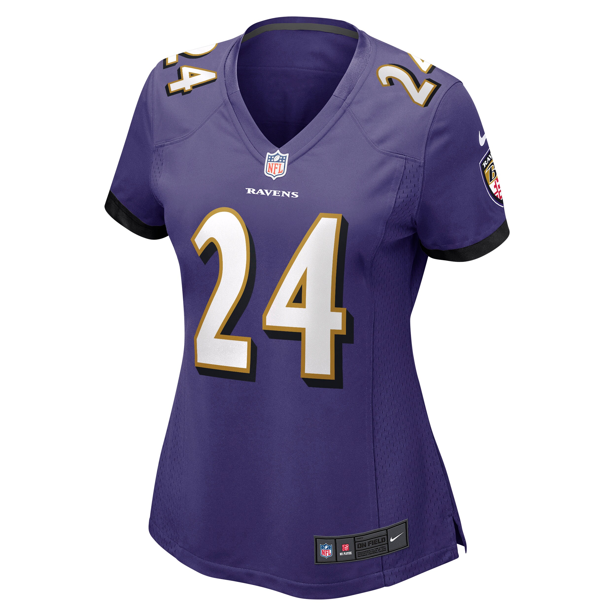 Marcus Peters Baltimore Ravens  Women's Game Jersey - Purple