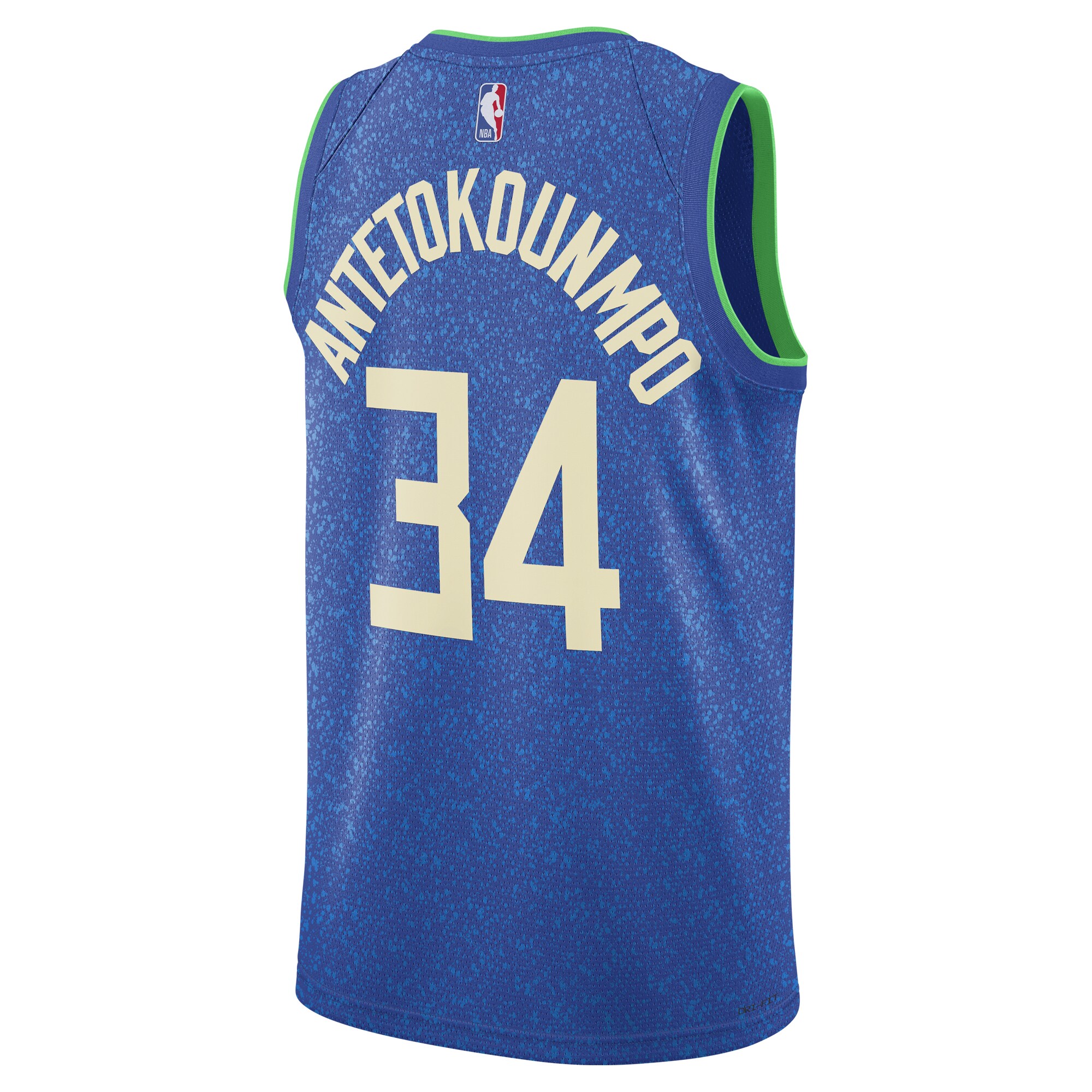 Unisex Milwaukee Bucks Giannis Antetokounmpo  Blue 2023/24 Swingman Jersey - City Edition