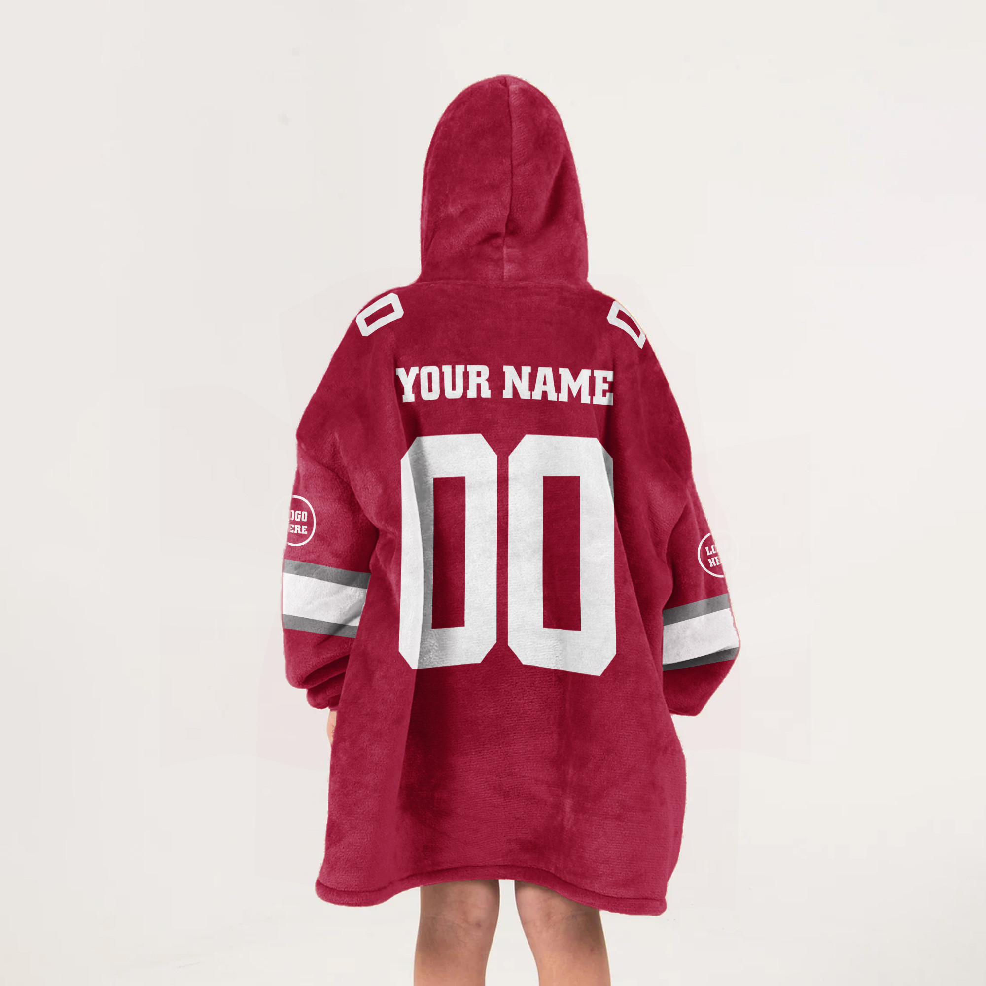 Adult Custom Blanket Hoodie Alabama Inspired Color