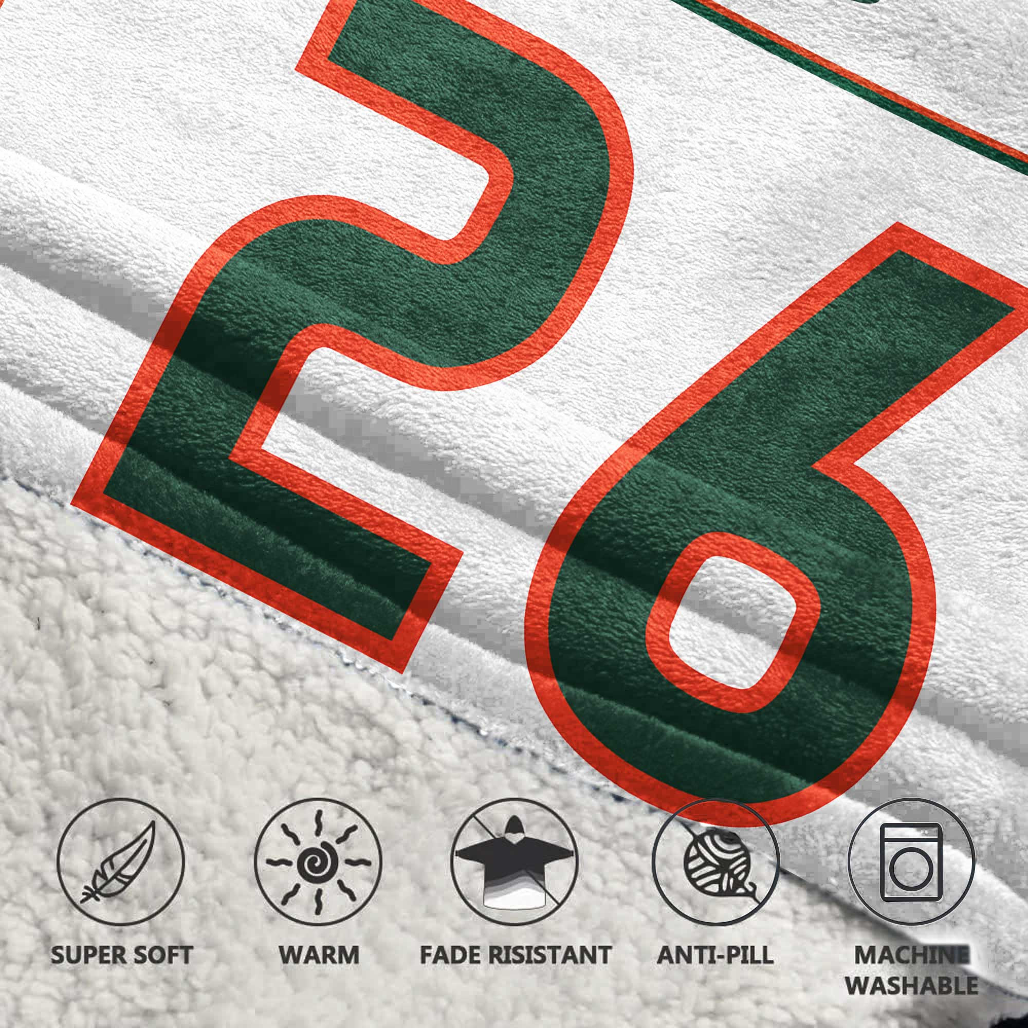 Kid 26 Miami Football Unisex Blanket Hoodie